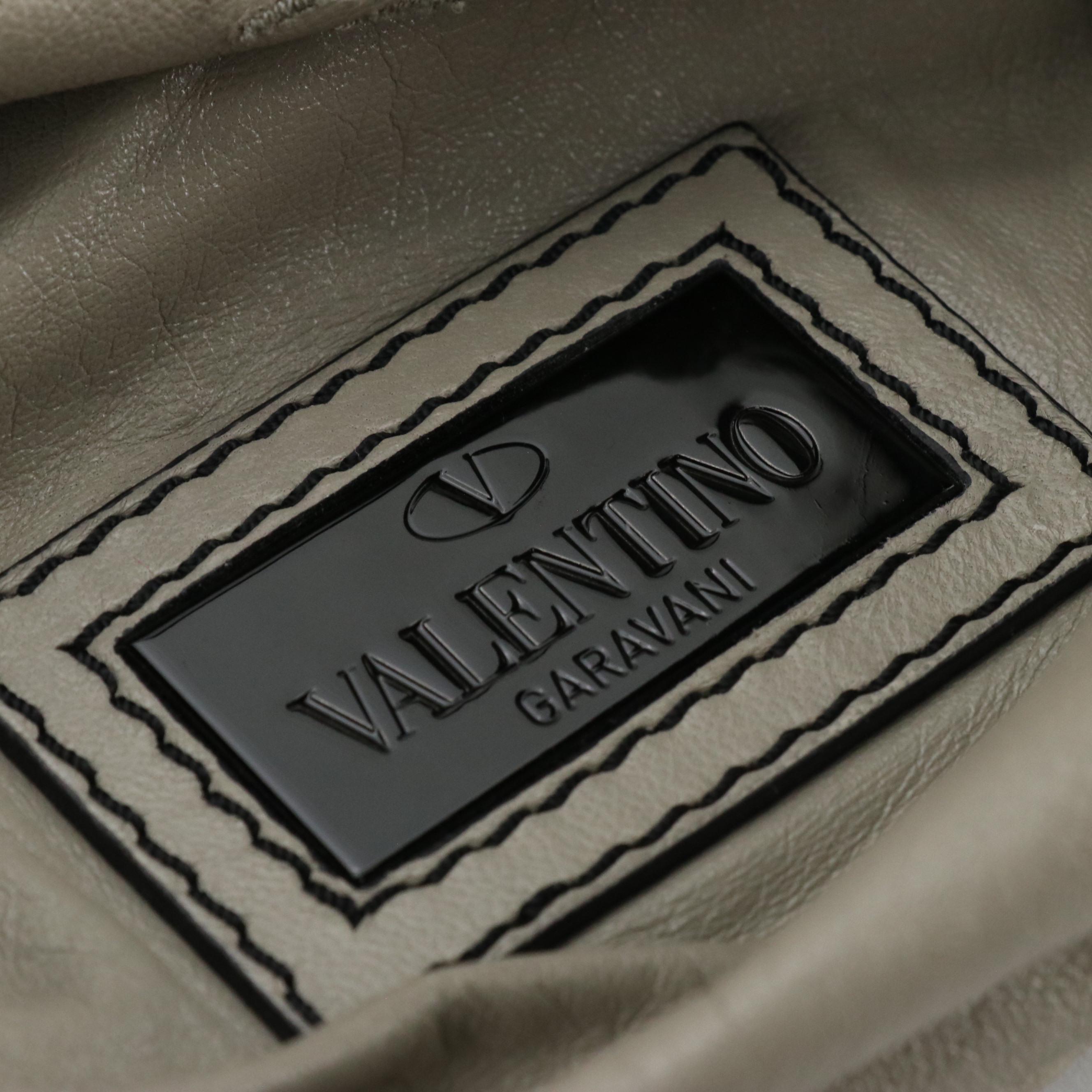 Valentino Garavani Laceland Hobo Bag in Ruffle Tiered Laser-Cut Leather