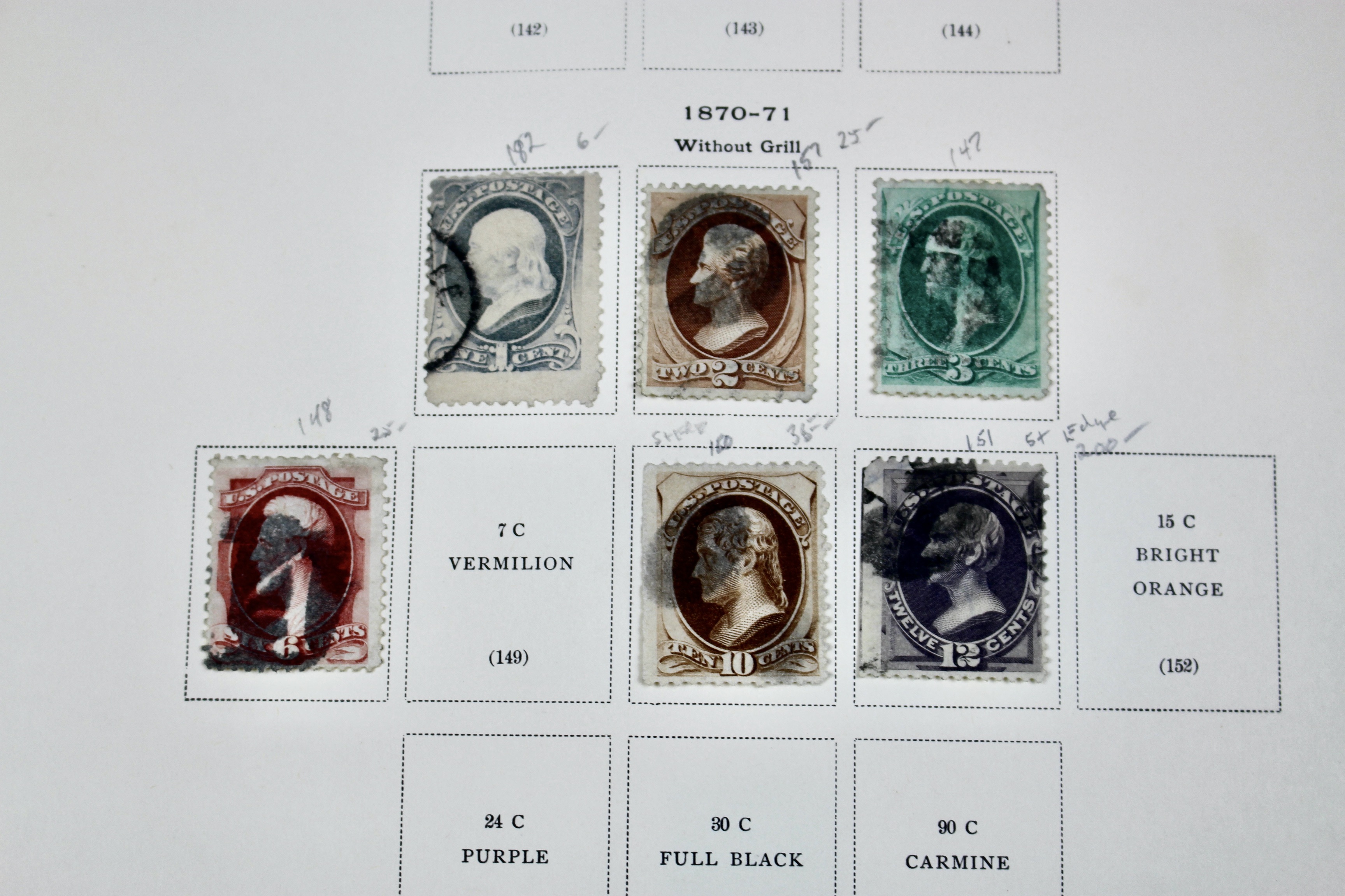 U.S. Postage Stamp Collection, 1861 to 1964, Mint and Used