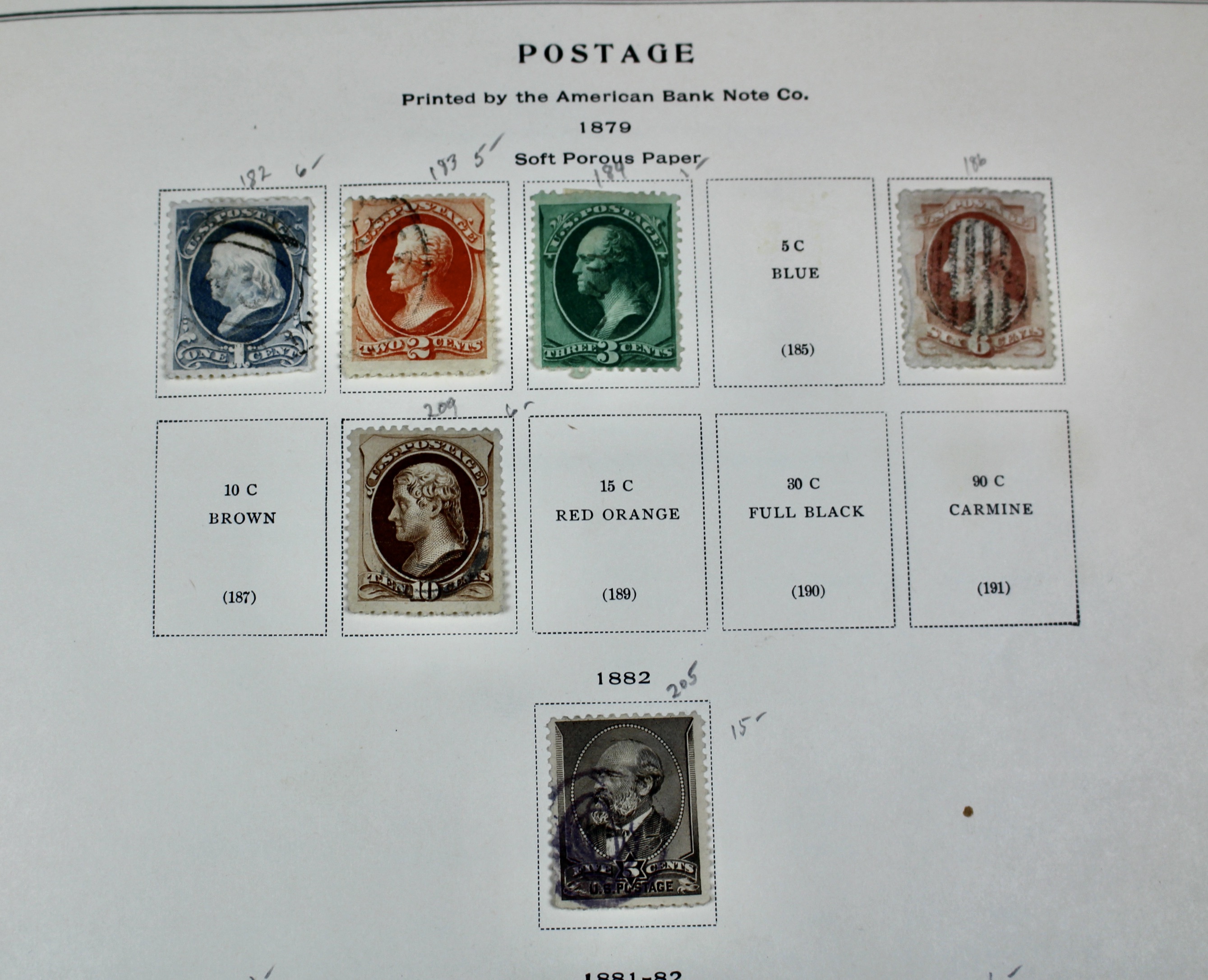 U.S. Postage Stamp Collection, 1861 to 1964, Mint and Used