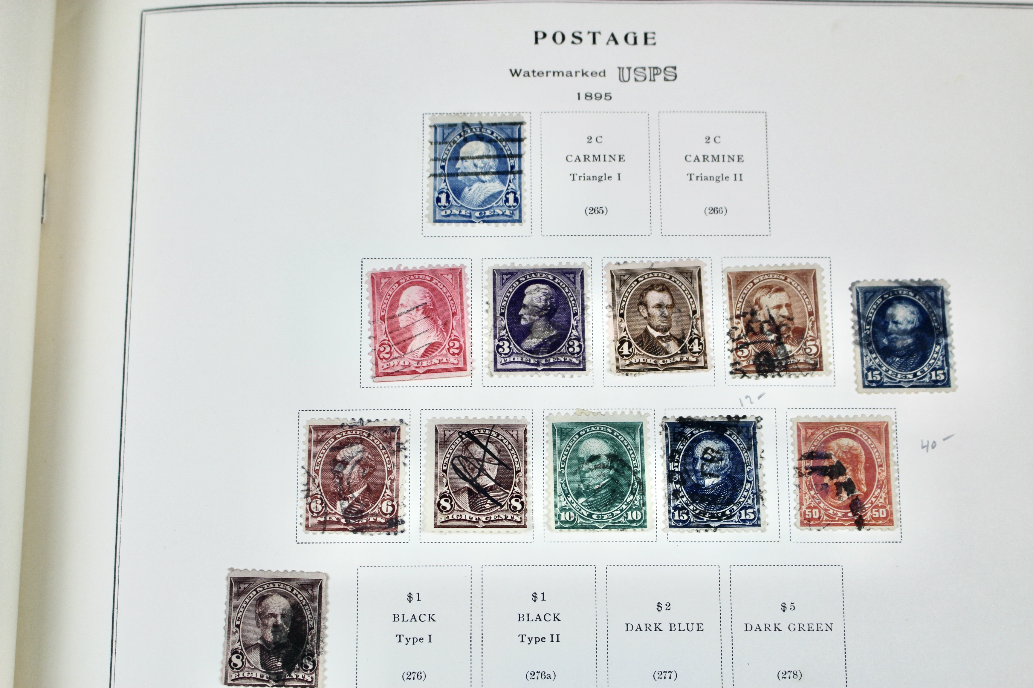 U.S. Postage Stamp Collection, 1861 to 1964, Mint and Used