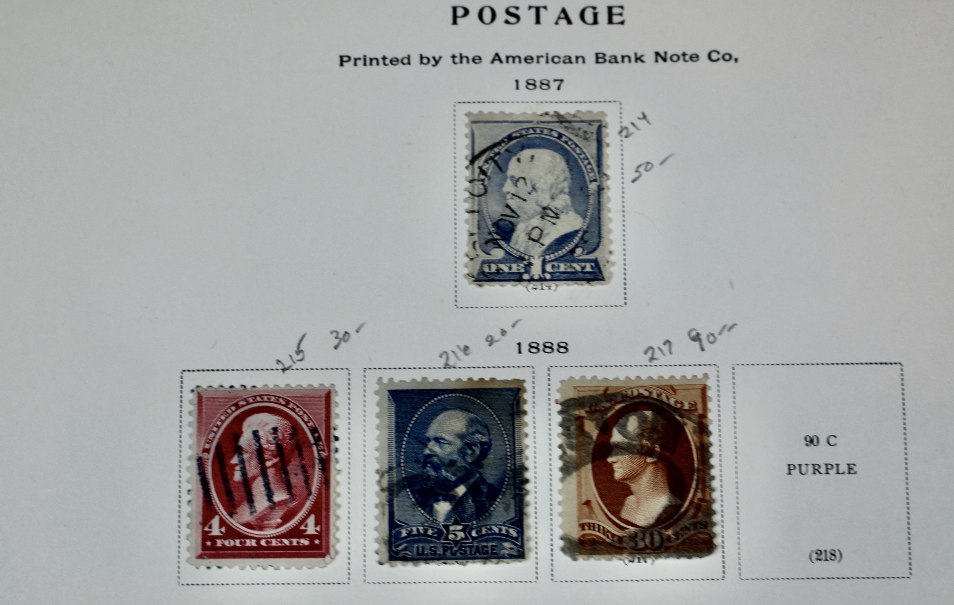 U.S. Postage Stamp Collection, 1861 to 1964, Mint and Used