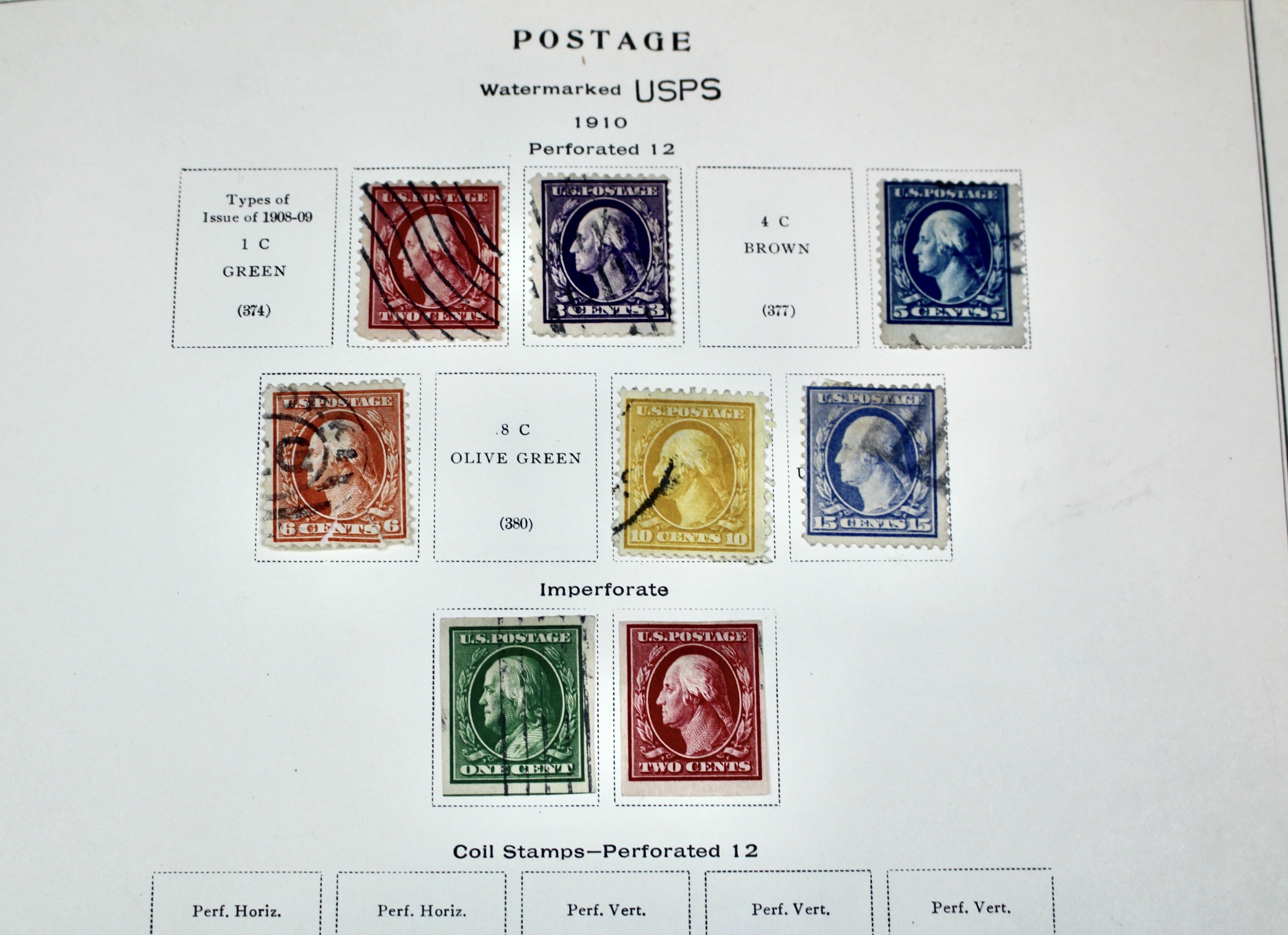 U.S. Postage Stamp Collection, 1861 to 1964, Mint and Used