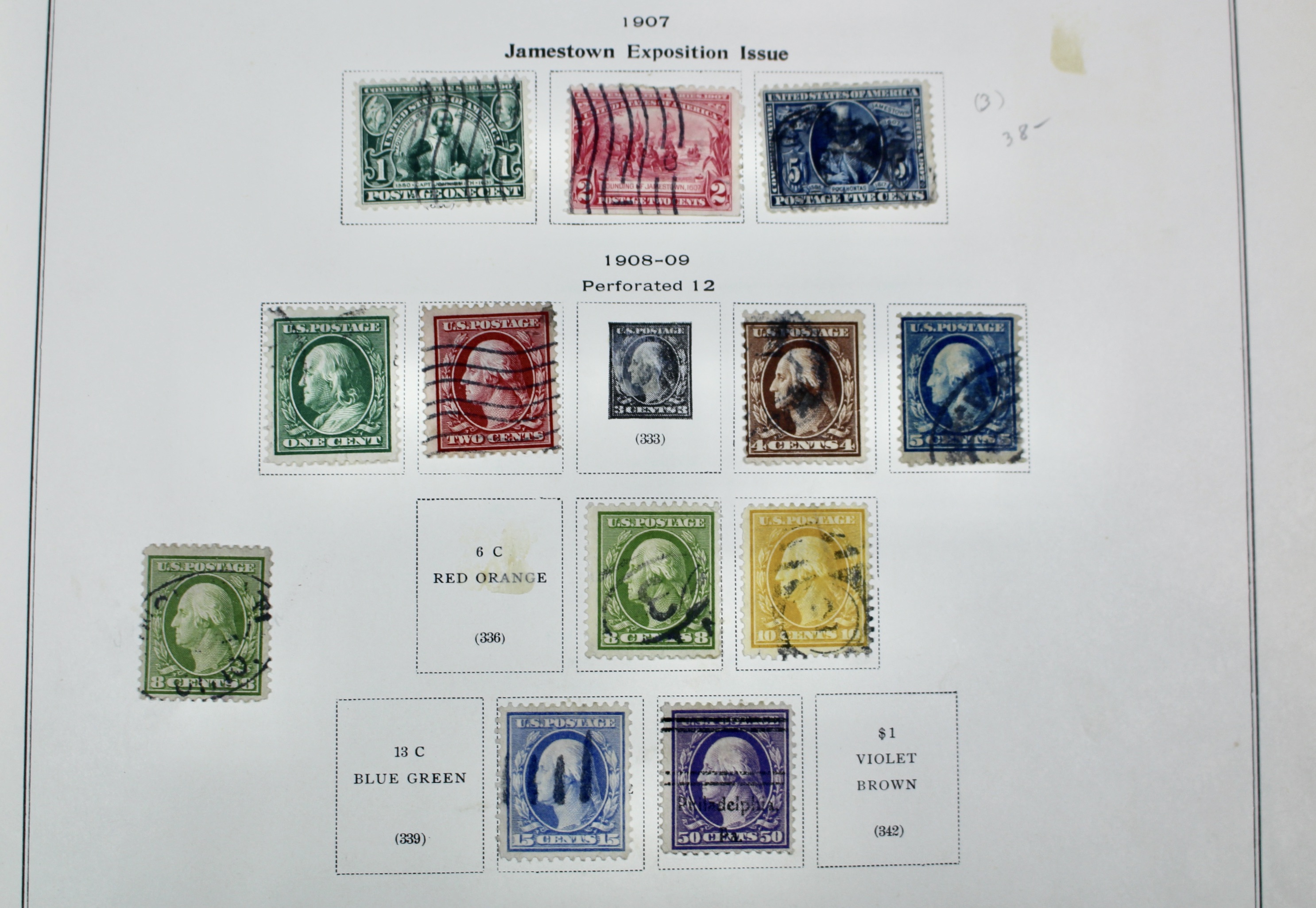 U.S. Postage Stamp Collection, 1861 to 1964, Mint and Used