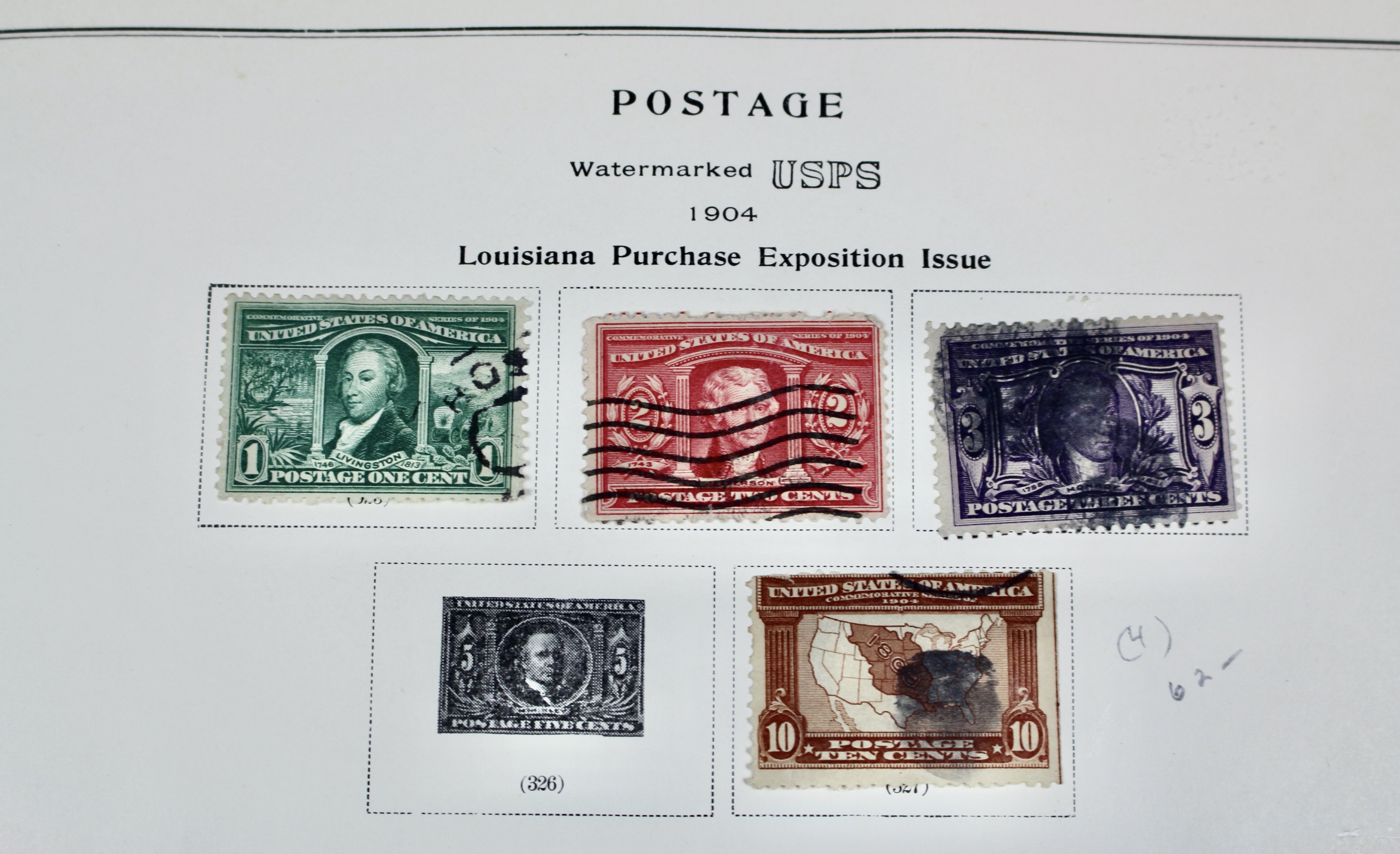 U.S. Postage Stamp Collection, 1861 to 1964, Mint and Used