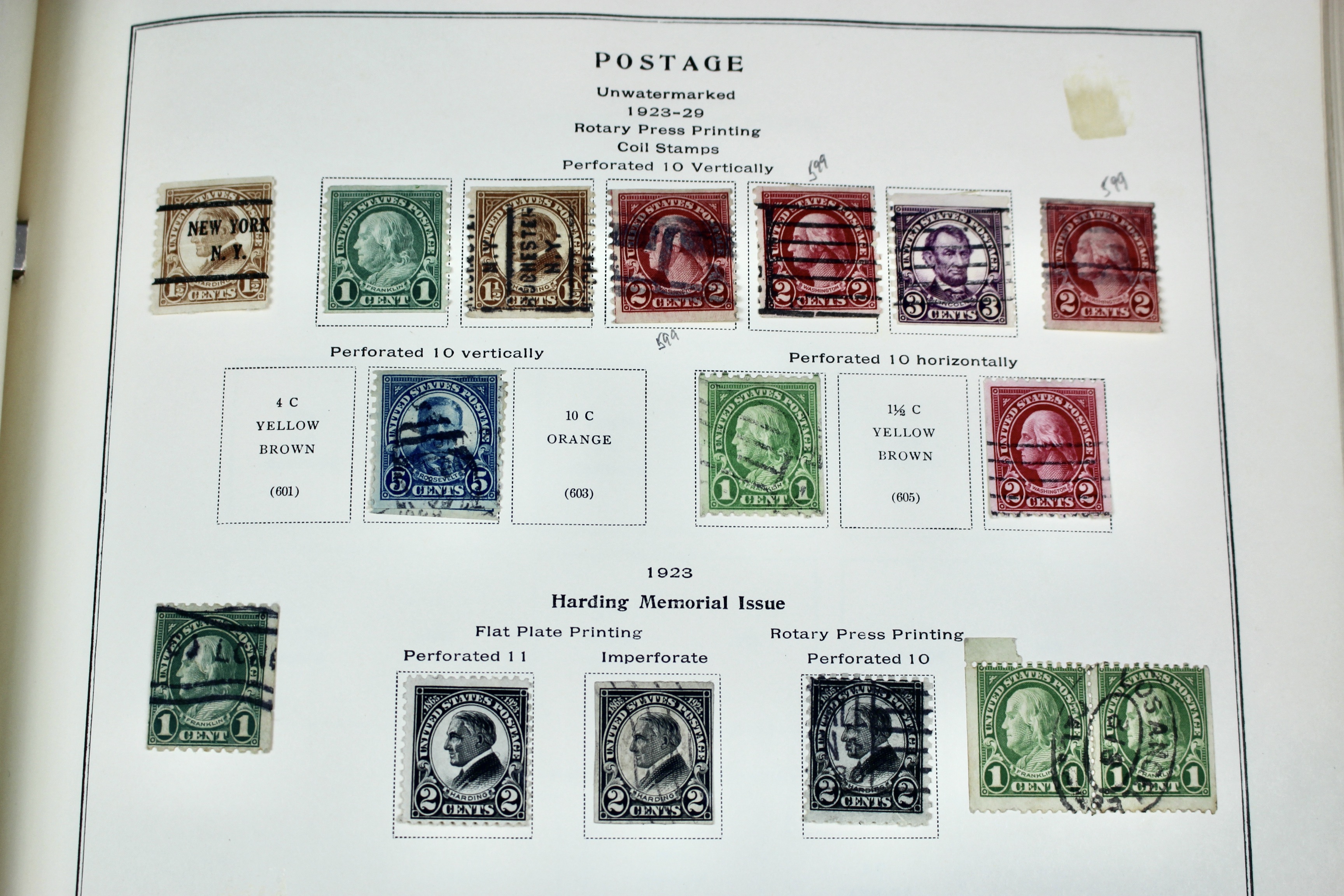 U.S. Postage Stamp Collection, 1861 to 1964, Mint and Used