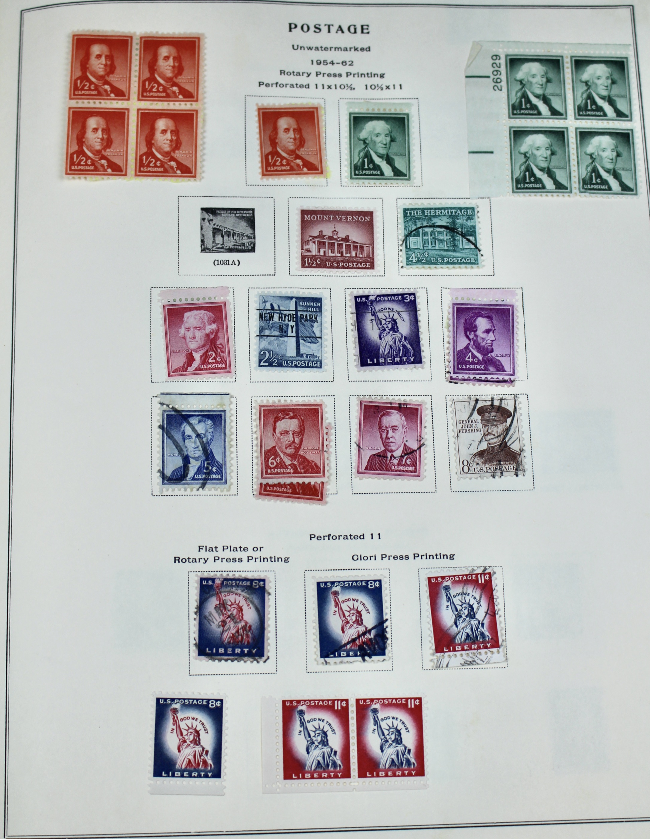 U.S. Postage Stamp Collection, 1861 to 1964, Mint and Used