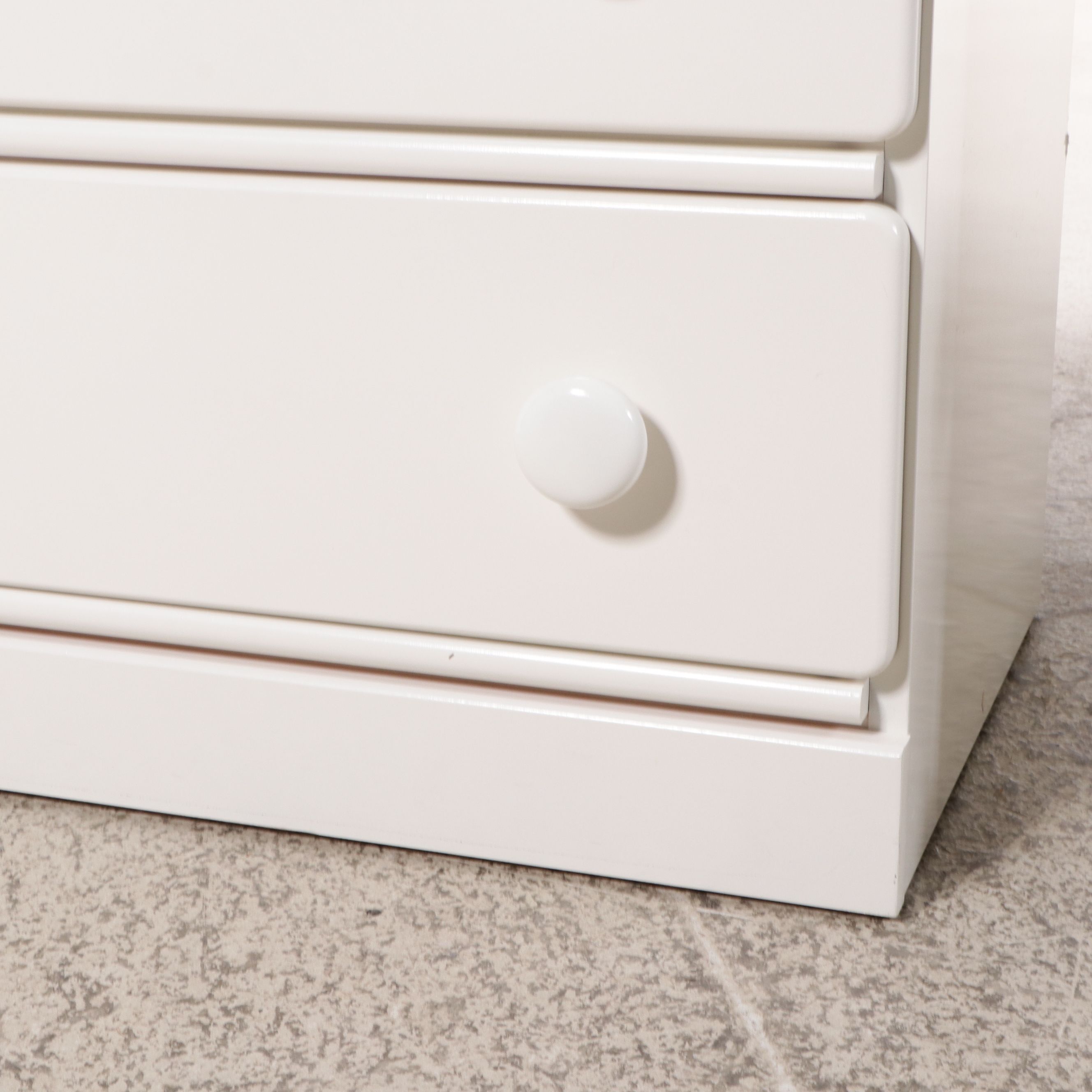 Pair of Child Craft White Wooden Chests of Drawers