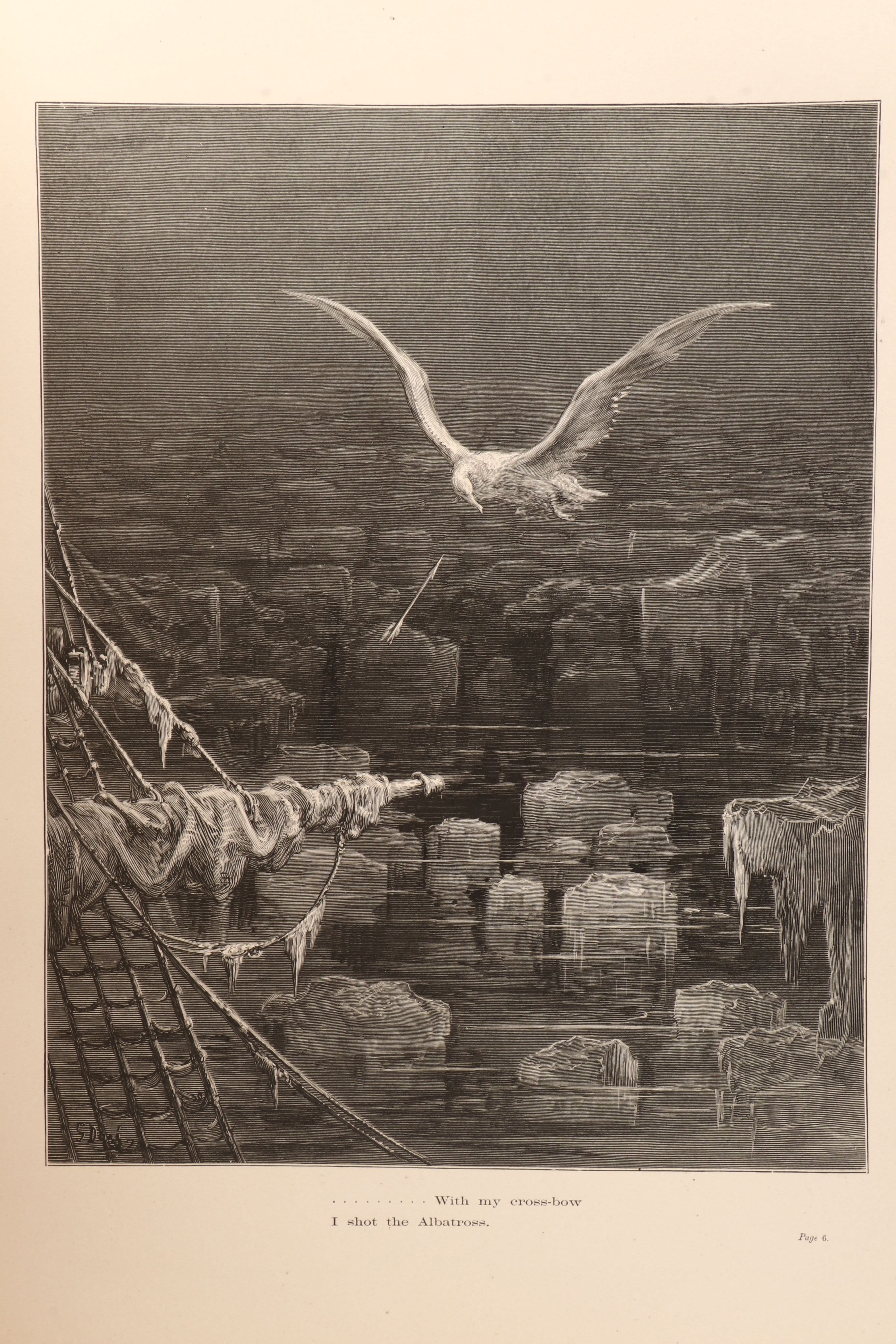 Gustave Doré Illustrated "The Rime of the Ancient Mariner" by Coleridge, 1883