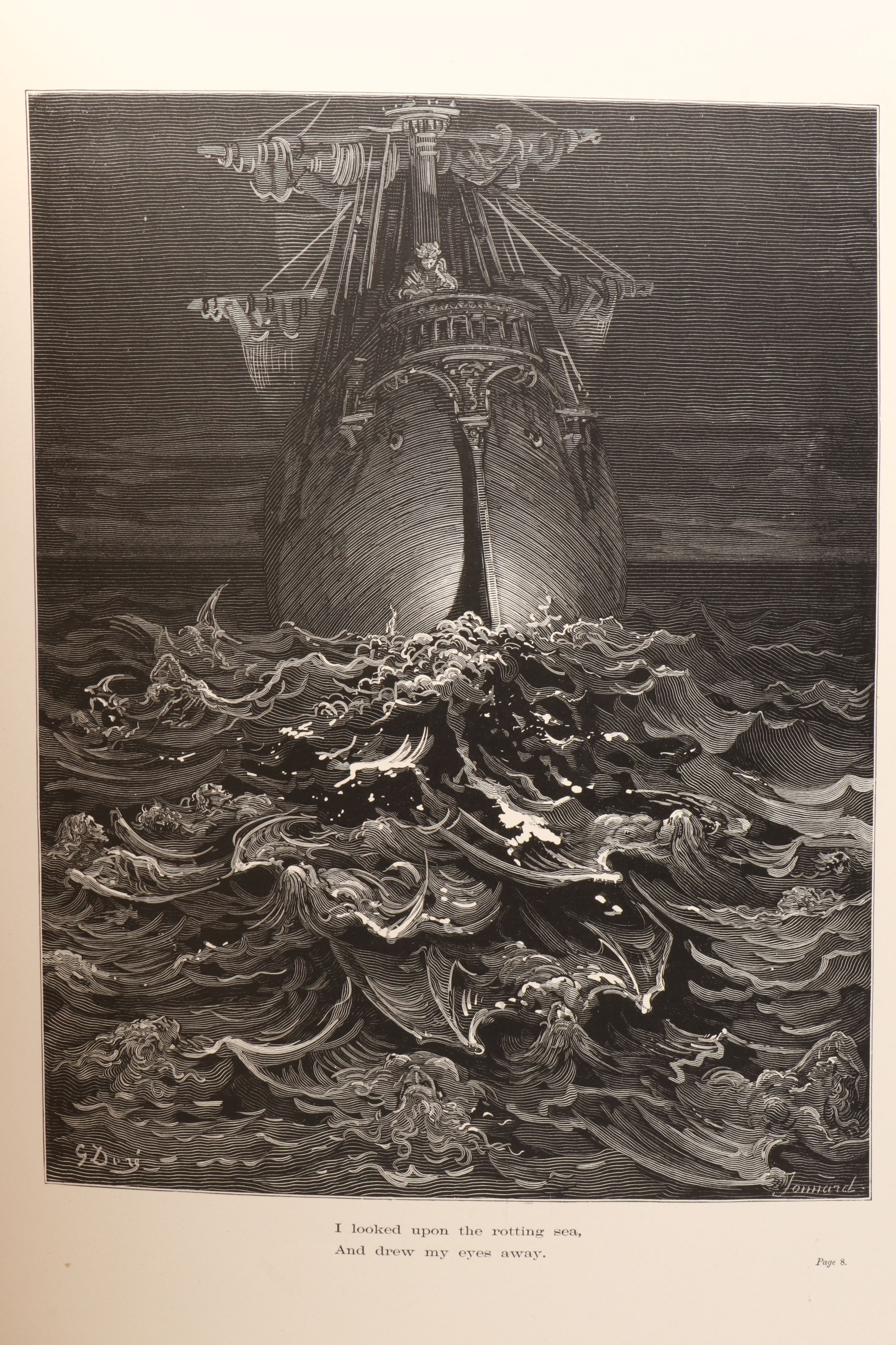Gustave Doré Illustrated "The Rime of the Ancient Mariner" by Coleridge, 1883