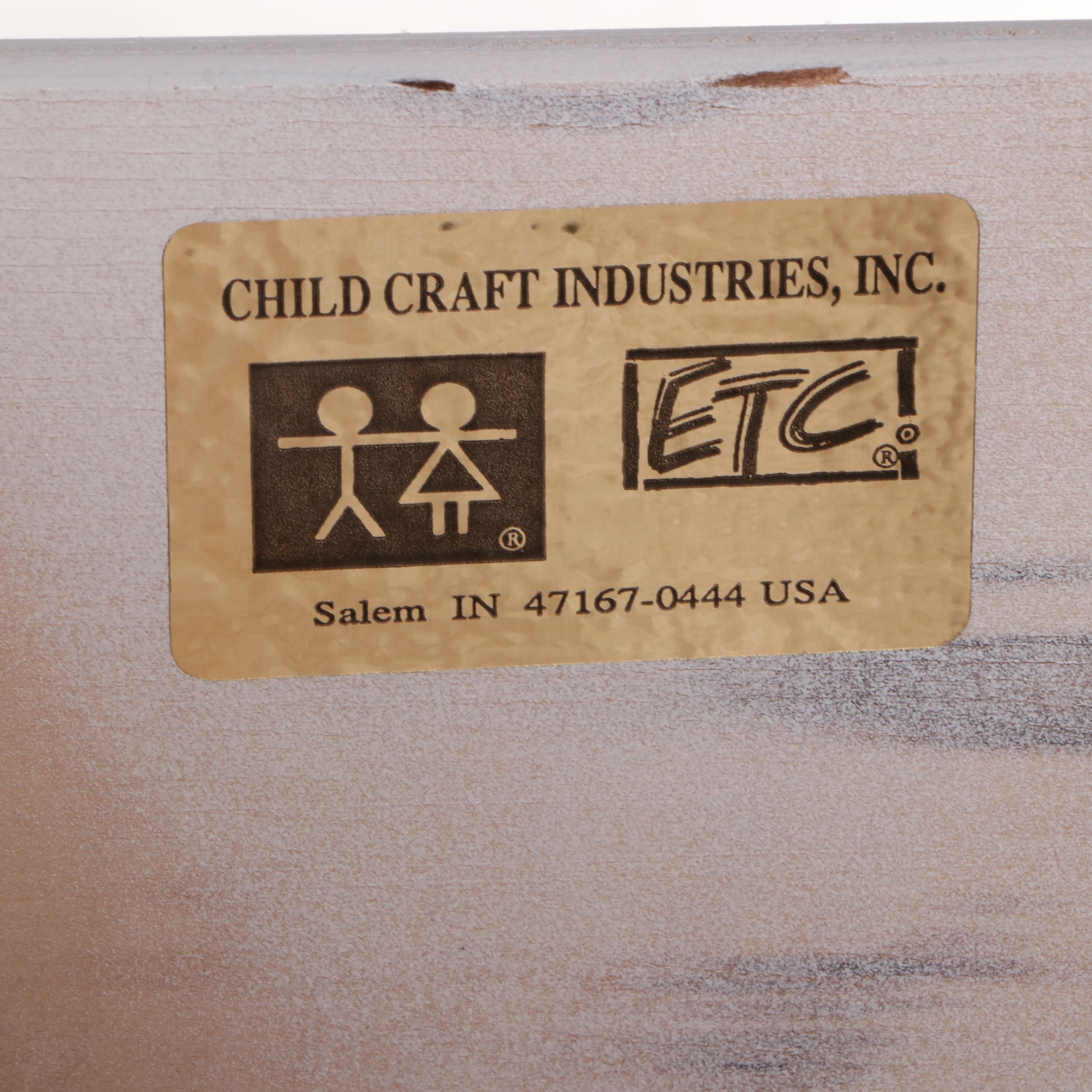 Pair of Child Craft White Wooden Chests of Drawers