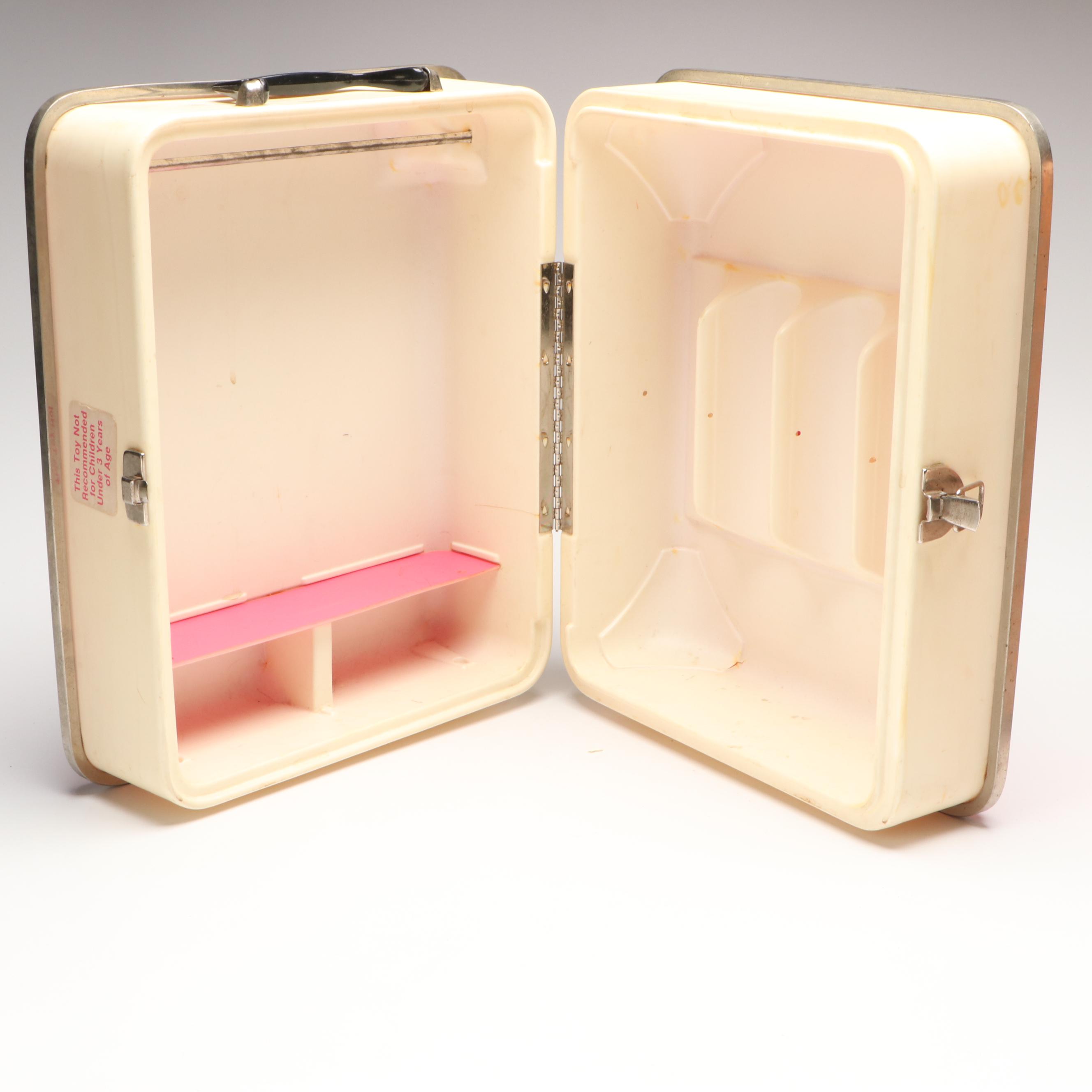 Mattel Barbie Travel Trunks with Dolls and Accessories, Mid to Late 20th Century