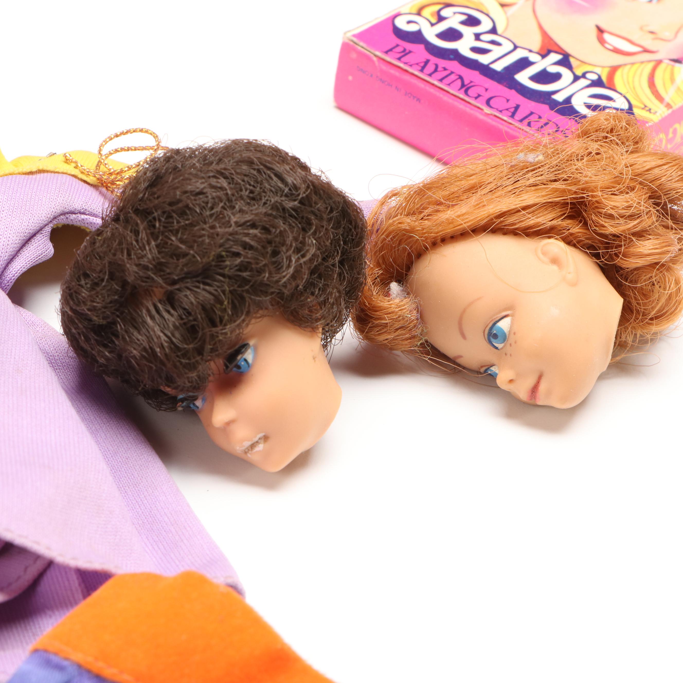 Mattel Barbie Travel Trunks with Dolls and Accessories, Mid to Late 20th Century