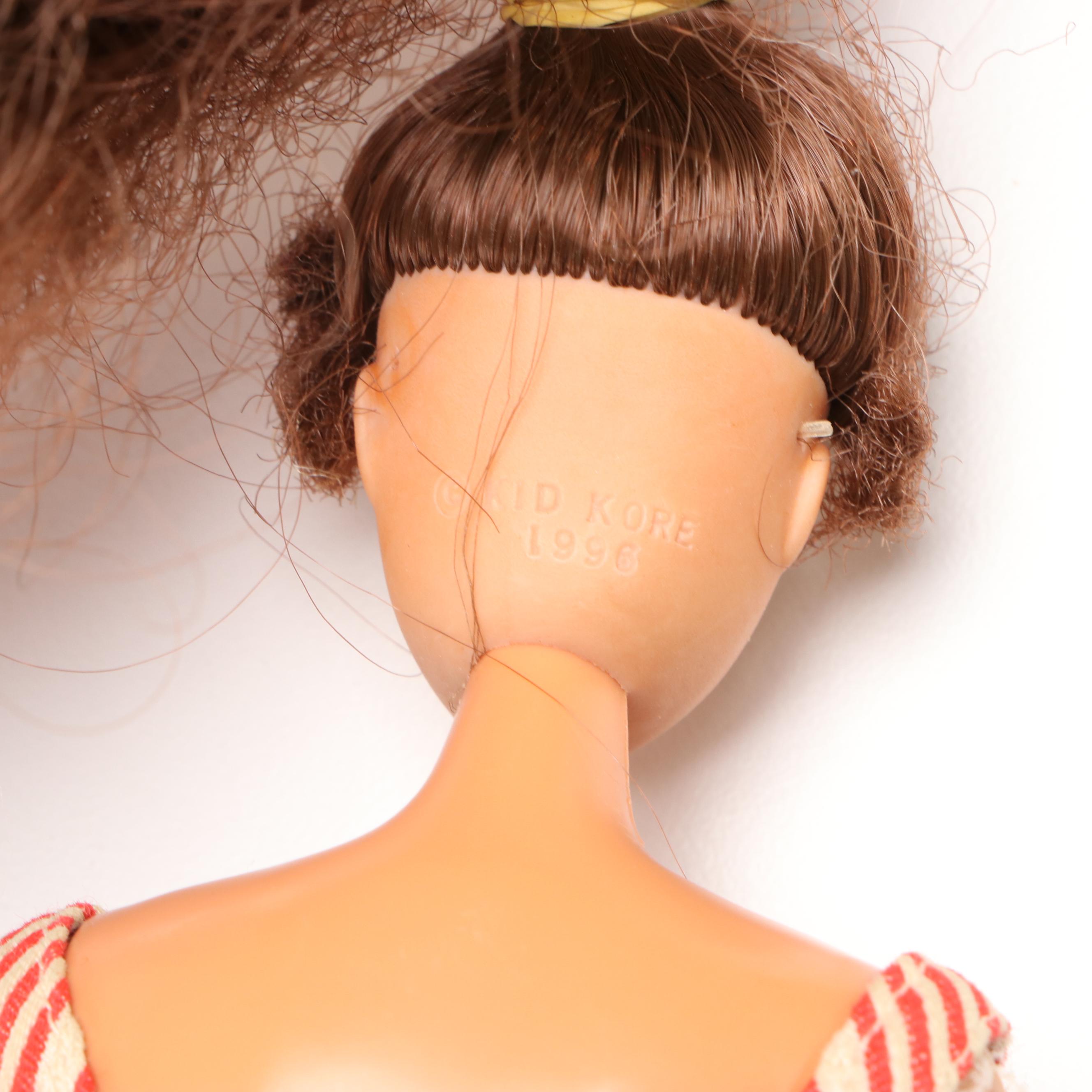 Mattel Barbie Travel Trunks with Dolls and Accessories, Mid to Late 20th Century