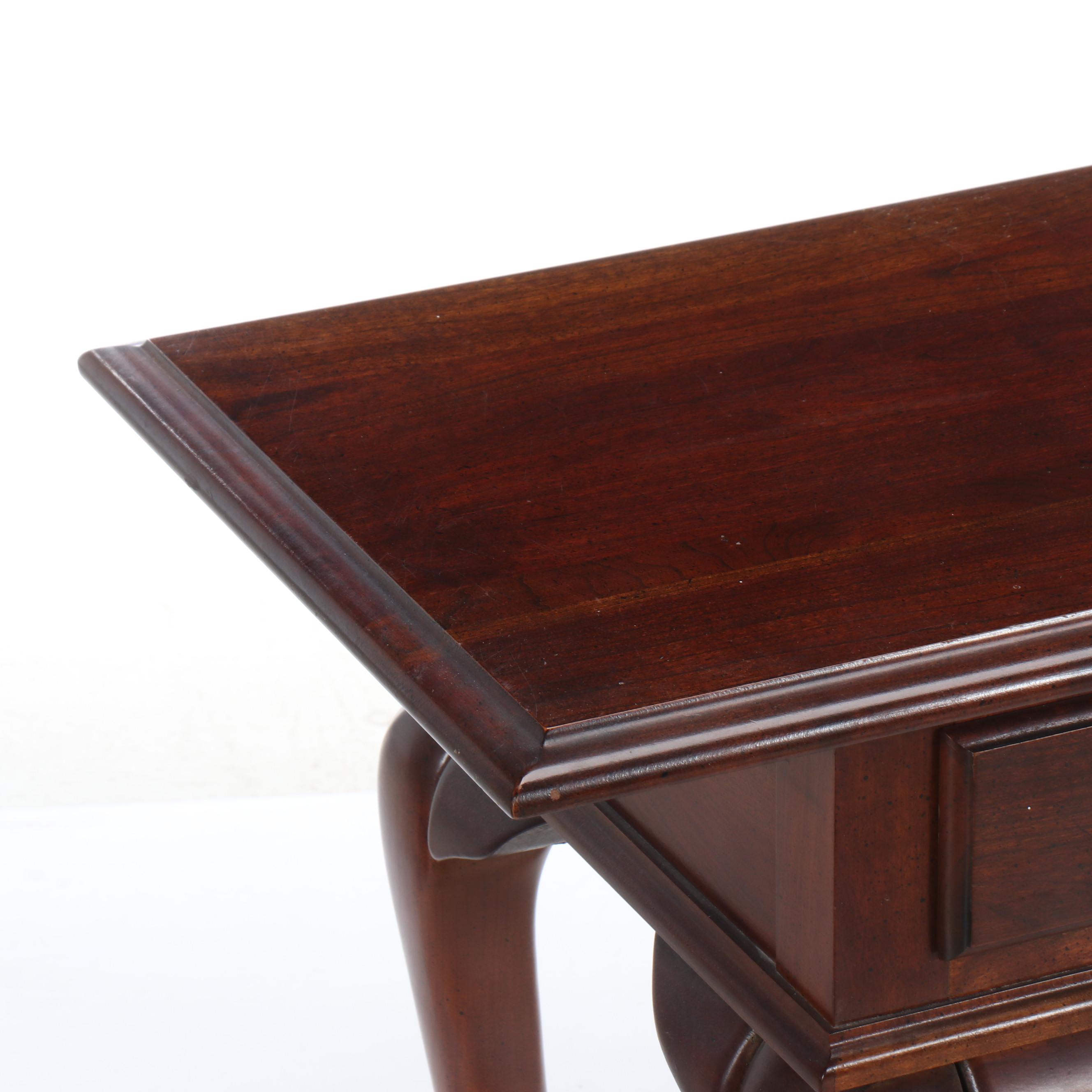 Queen Anne Style Console Table, Late 20th Century