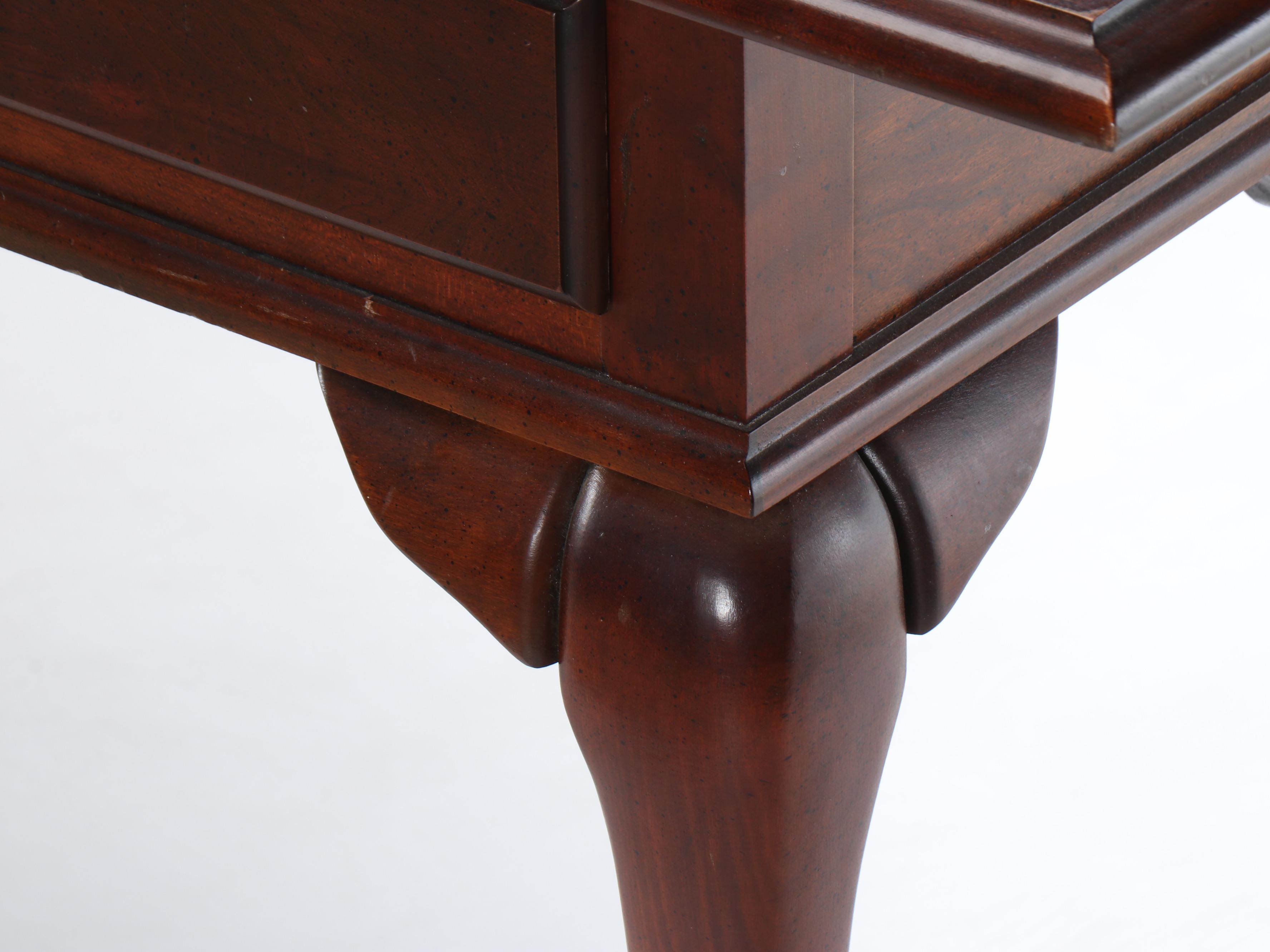 Queen Anne Style Console Table, Late 20th Century