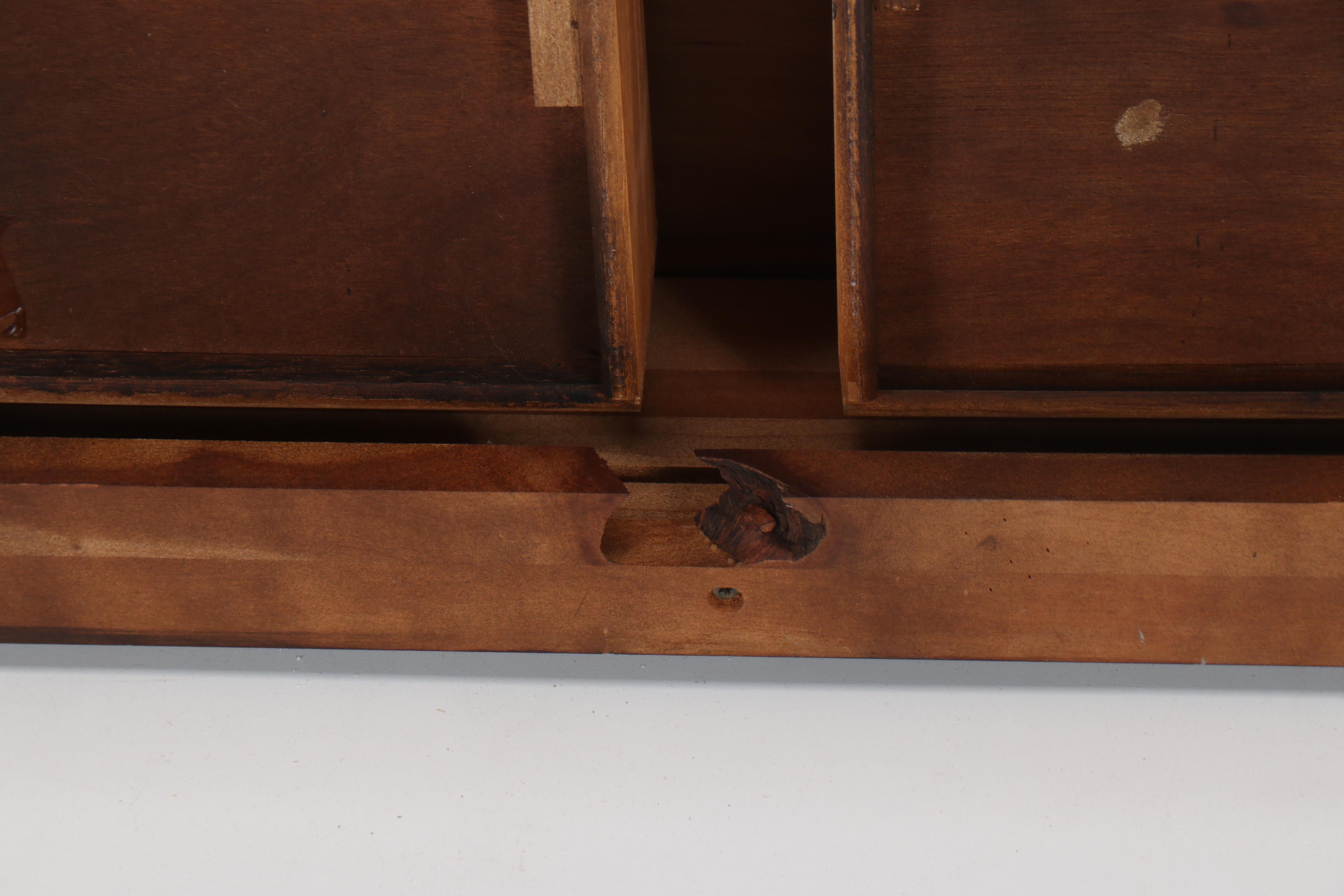 Queen Anne Style Console Table, Late 20th Century