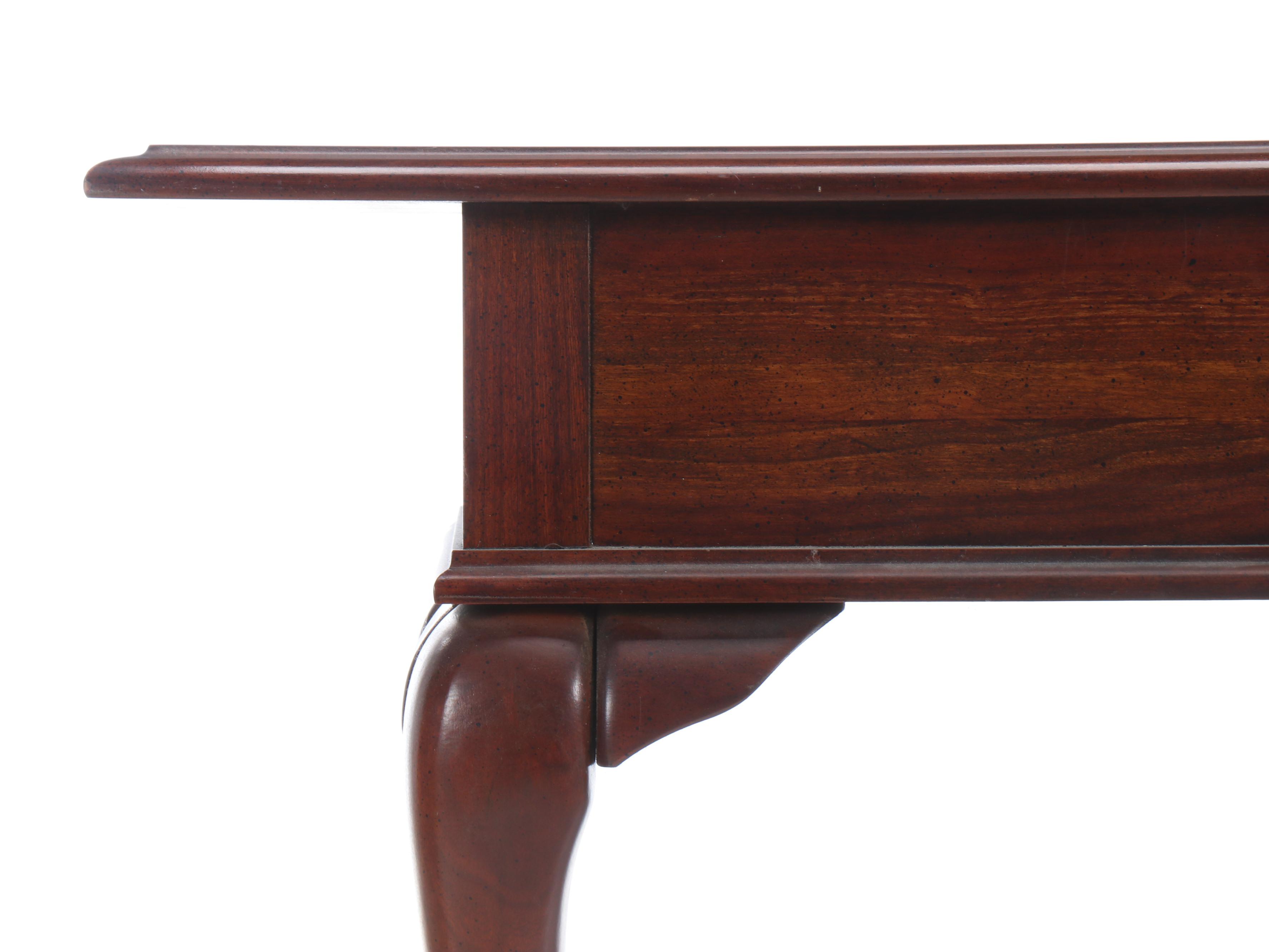 Queen Anne Style Console Table, Late 20th Century