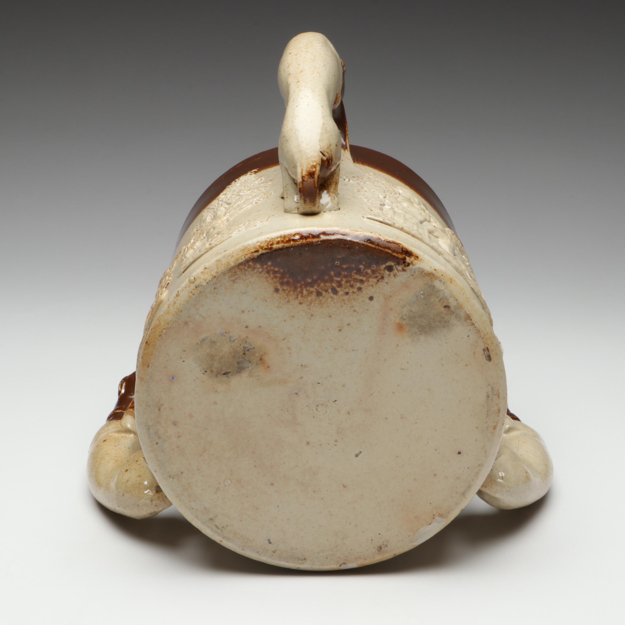 Three Handle Stoneware Loving Cup