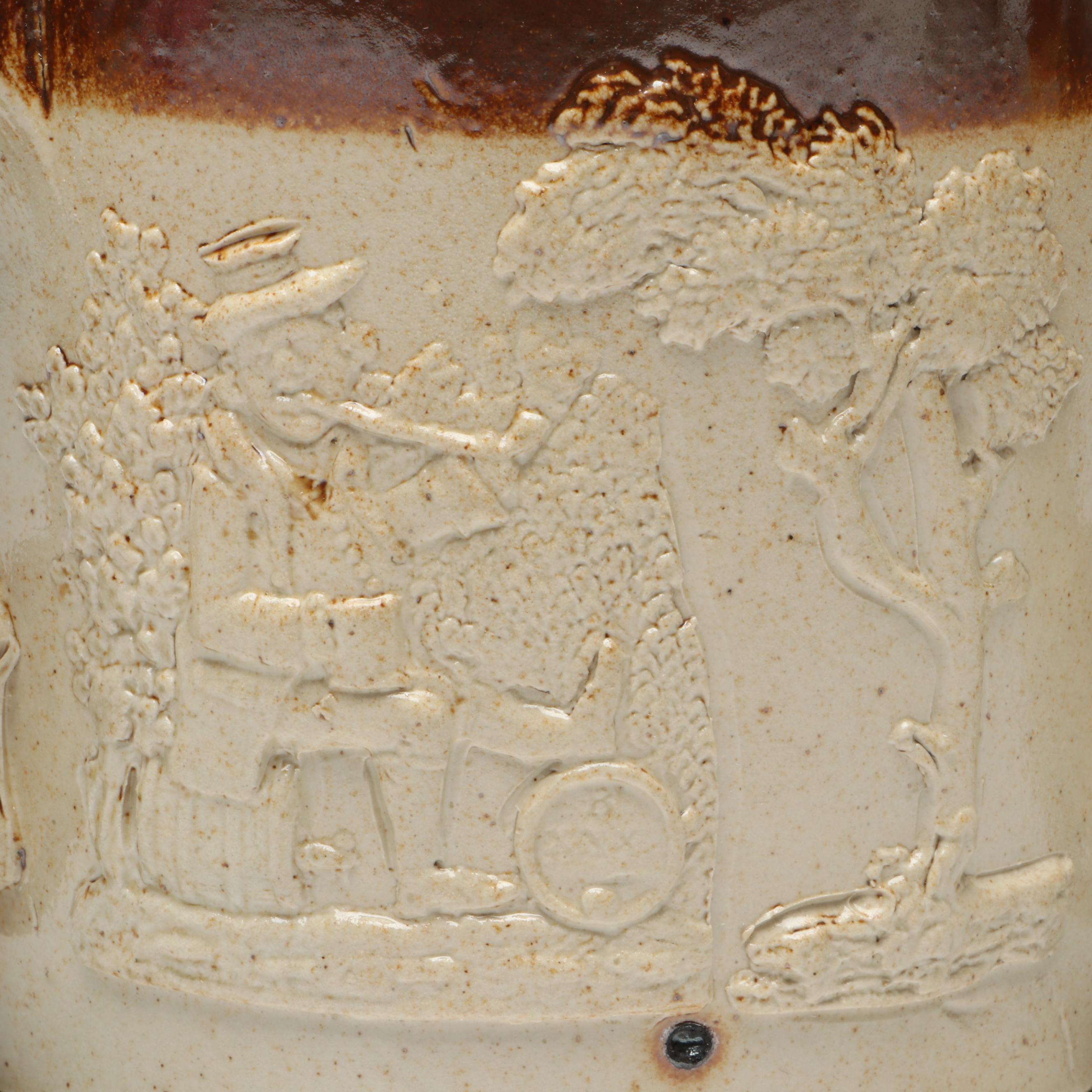 Three Handle Stoneware Loving Cup