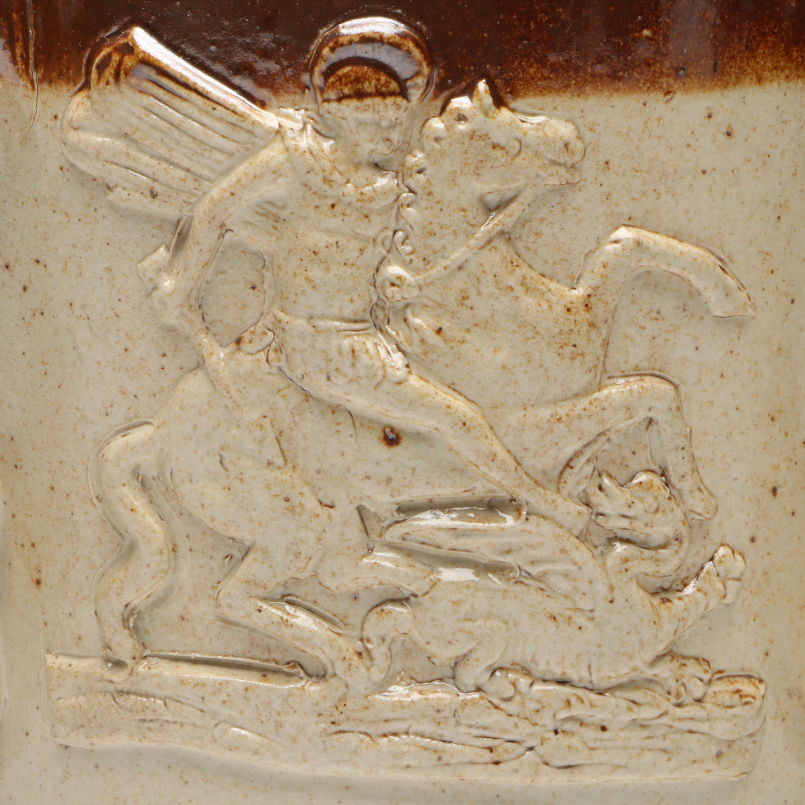 Three Handle Stoneware Loving Cup