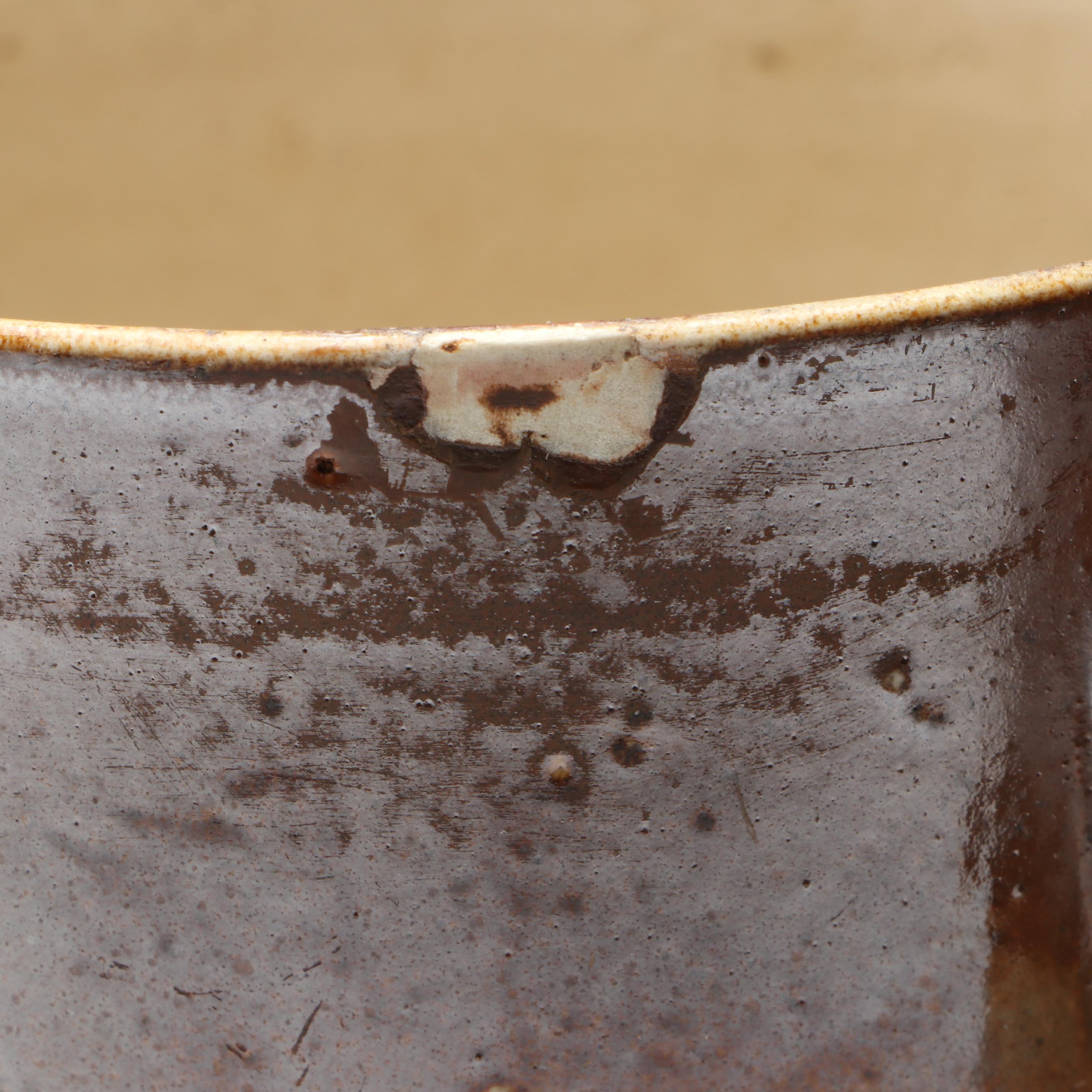 Three Handle Stoneware Loving Cup