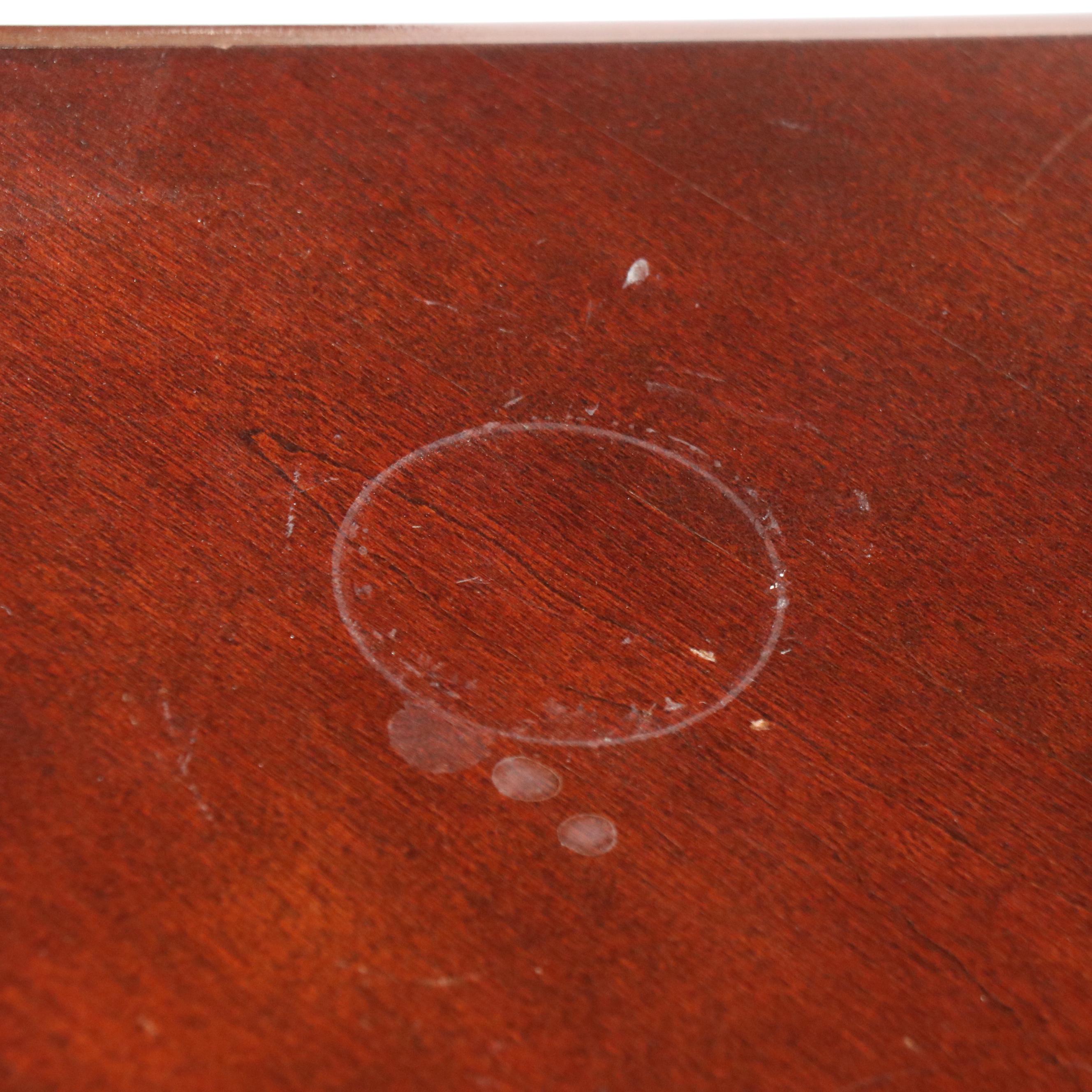 Two Queen Anne Style Mahogany End Tables