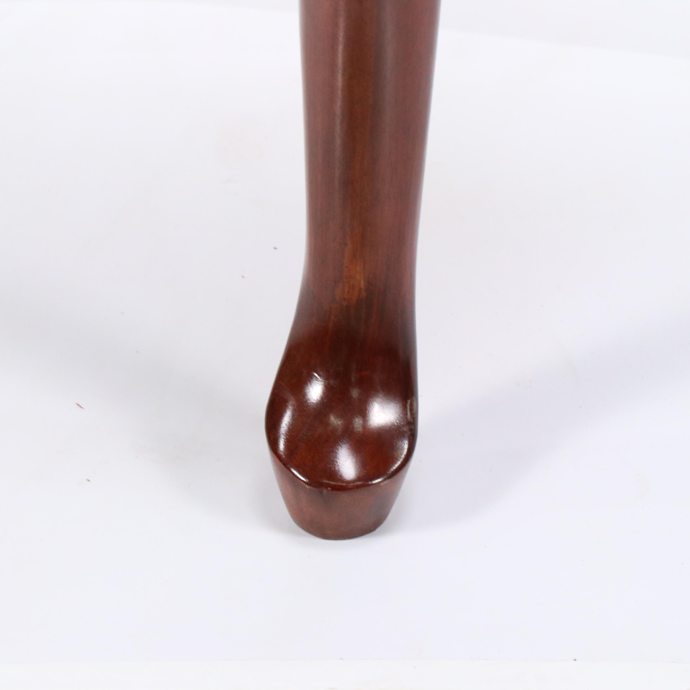 Two Queen Anne Style Mahogany End Tables