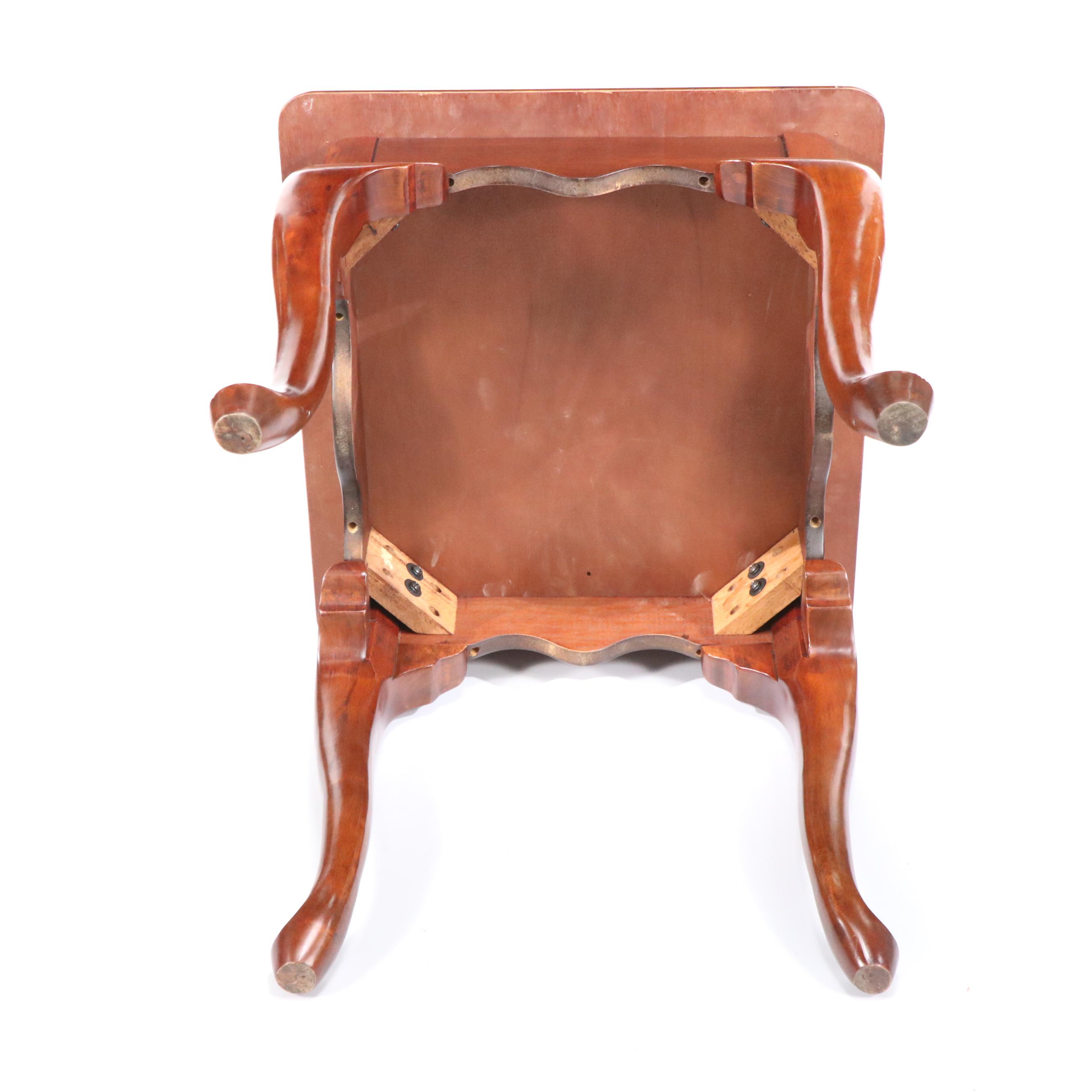 Two Queen Anne Style Mahogany End Tables