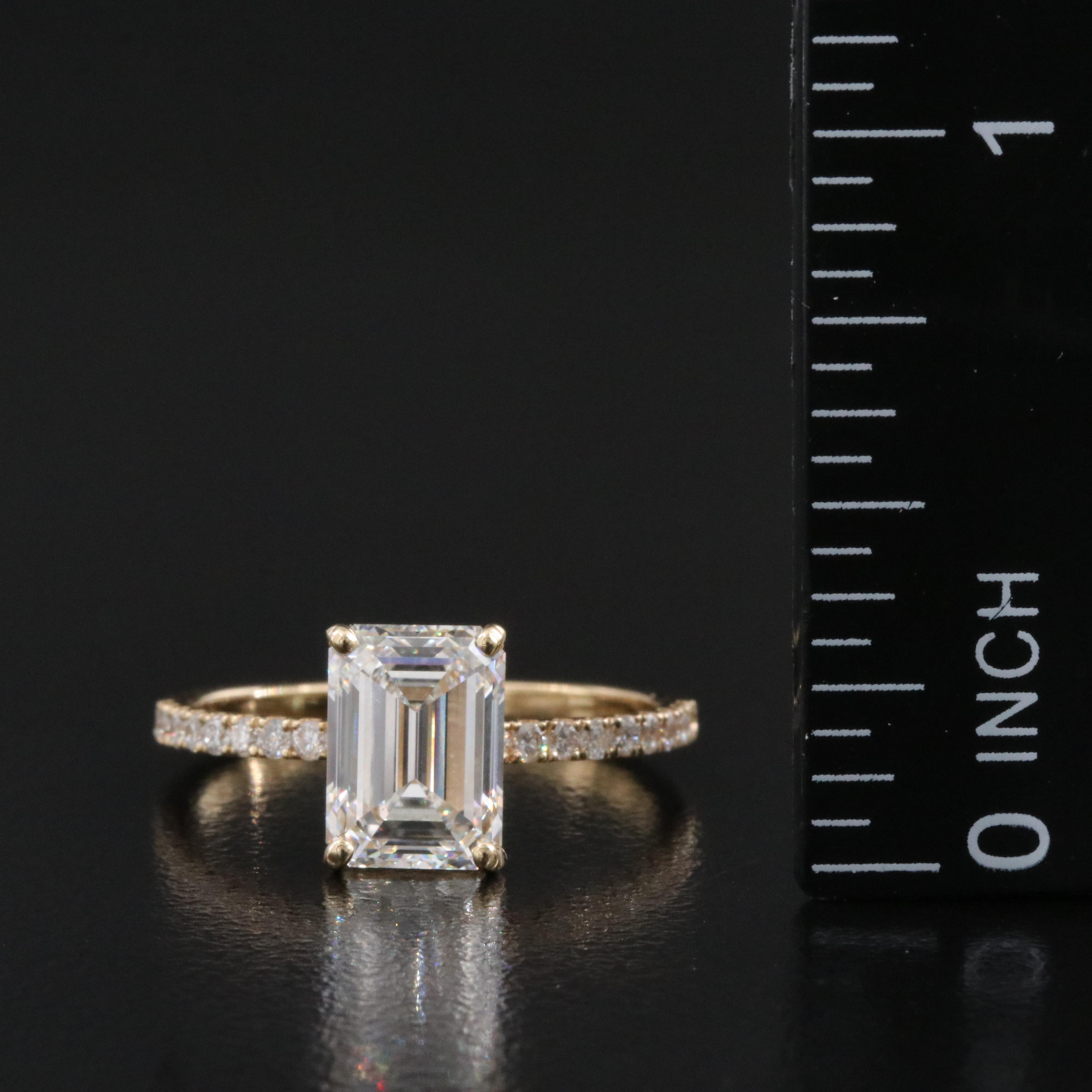 18K 2.22 CTW Lab Grown Diamond Ring with IGI Report