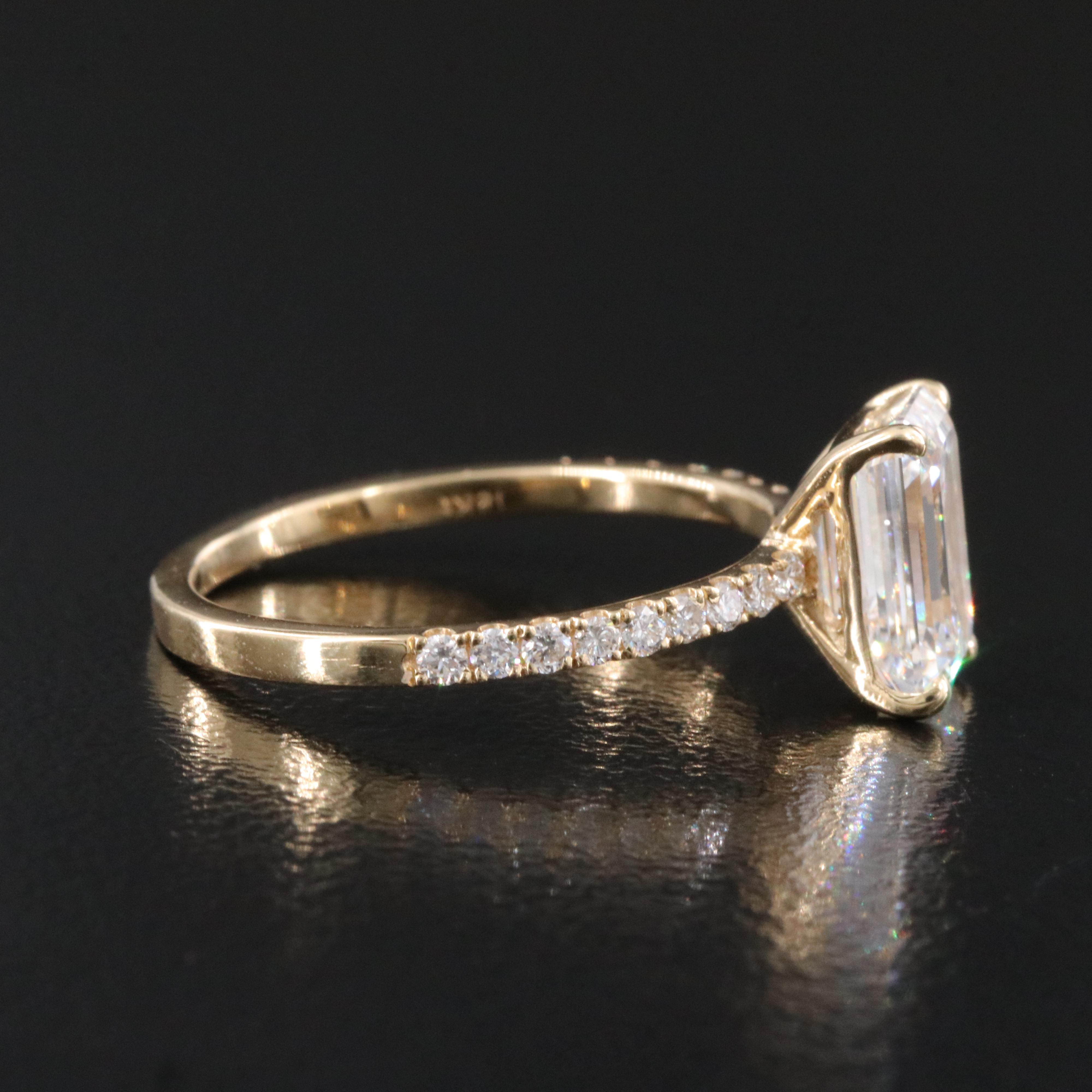 18K 2.22 CTW Lab Grown Diamond Ring with IGI Report