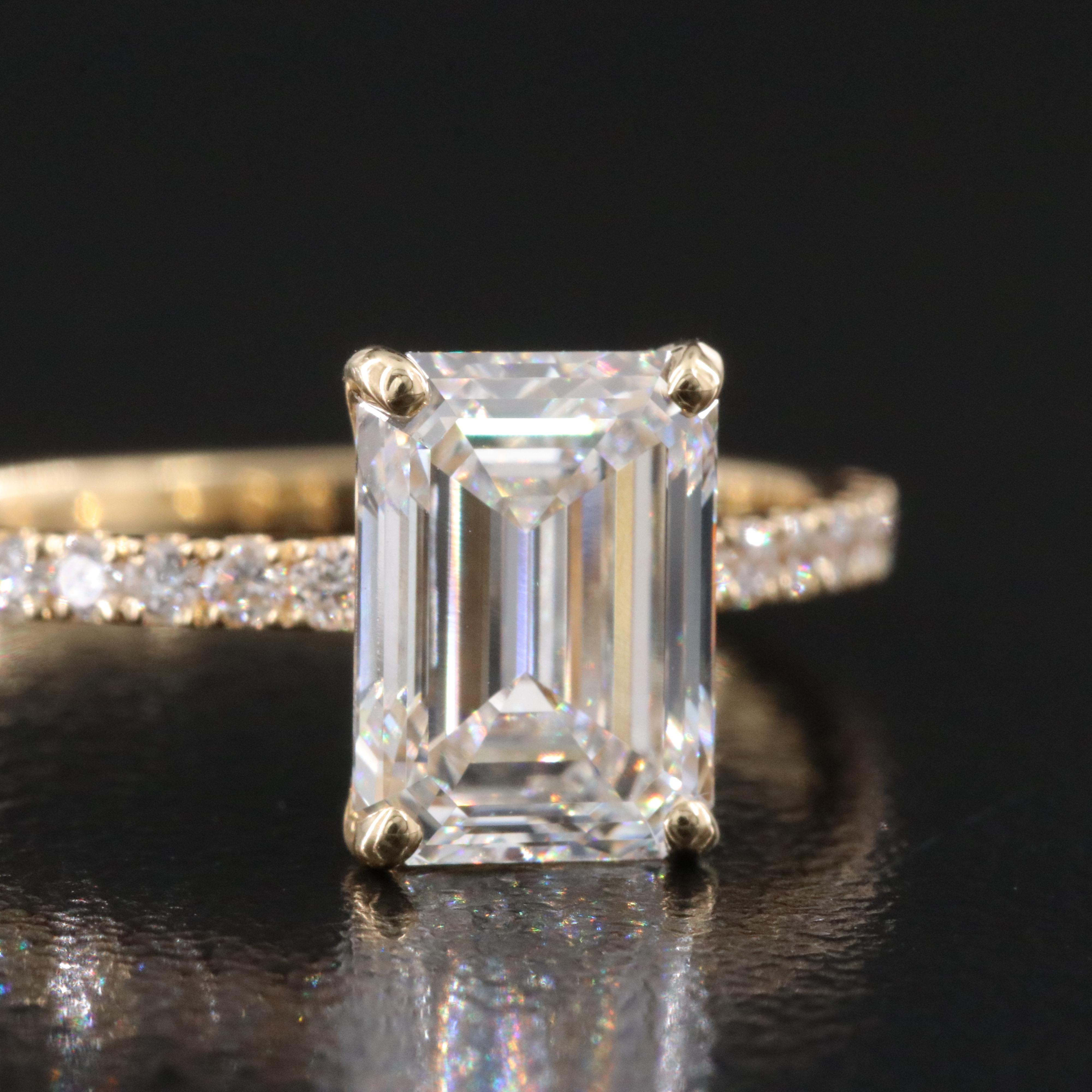 18K 2.22 CTW Lab Grown Diamond Ring with IGI Report