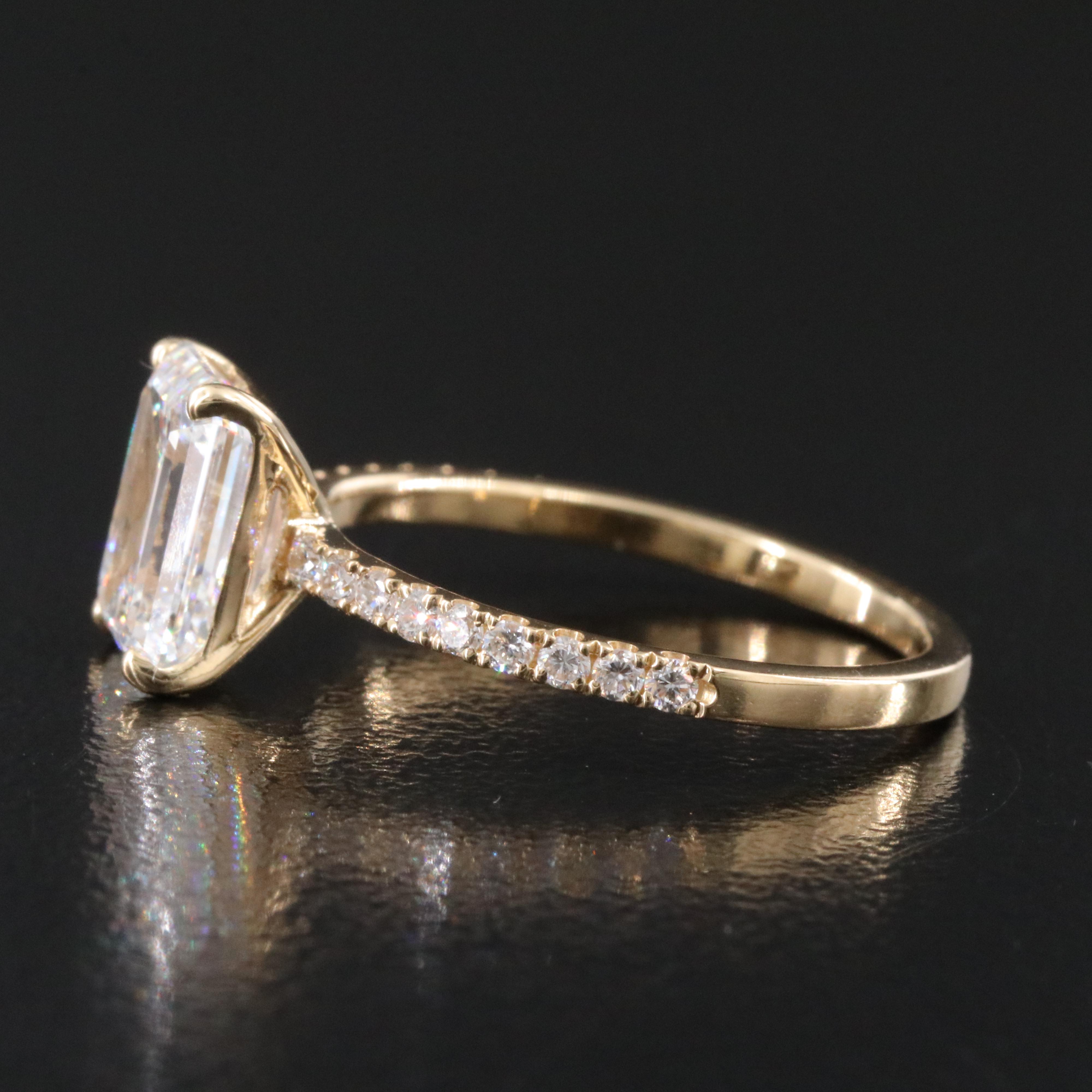 18K 2.22 CTW Lab Grown Diamond Ring with IGI Report