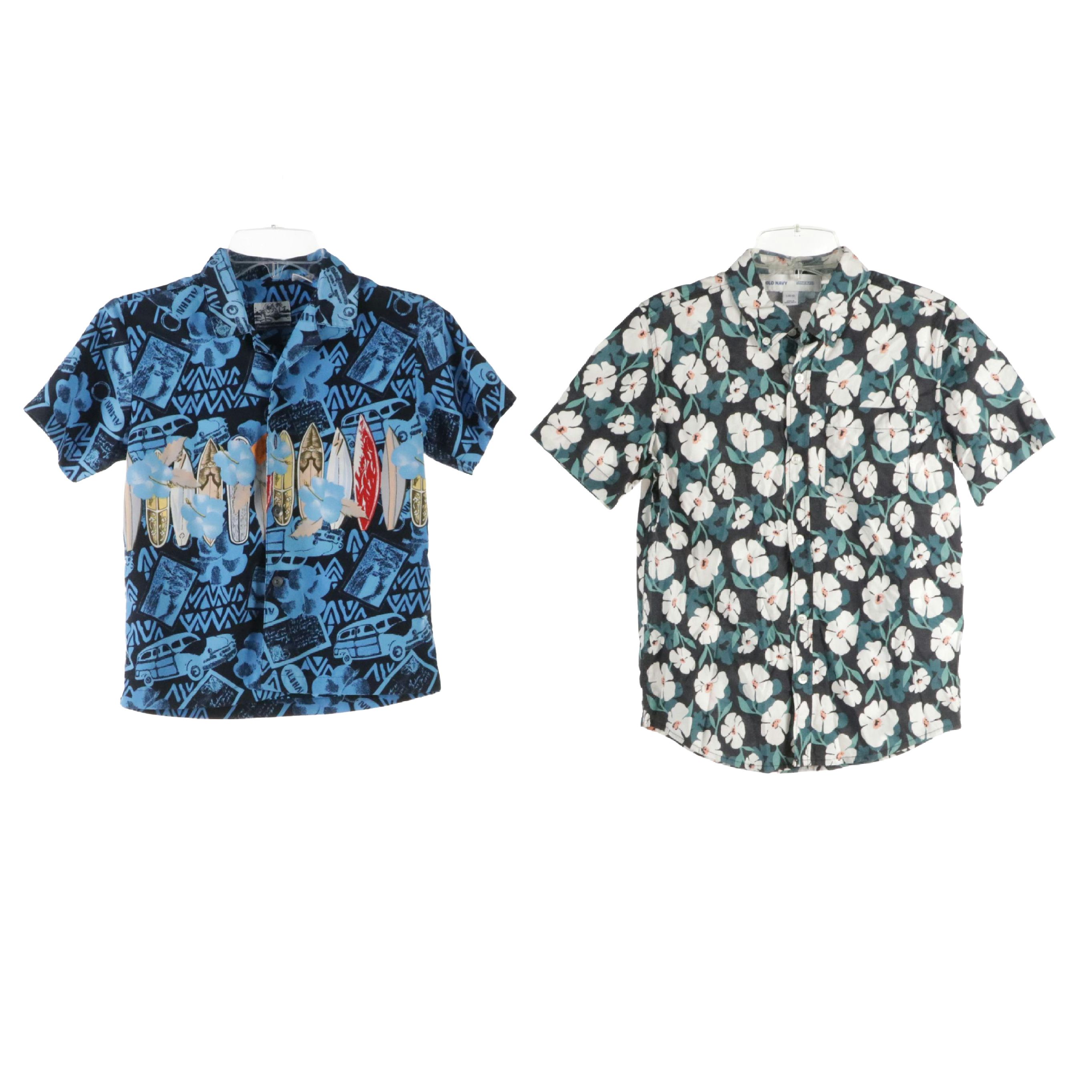 Boy's Hawaiian Shirts from Pineapple Connection and Old Navy