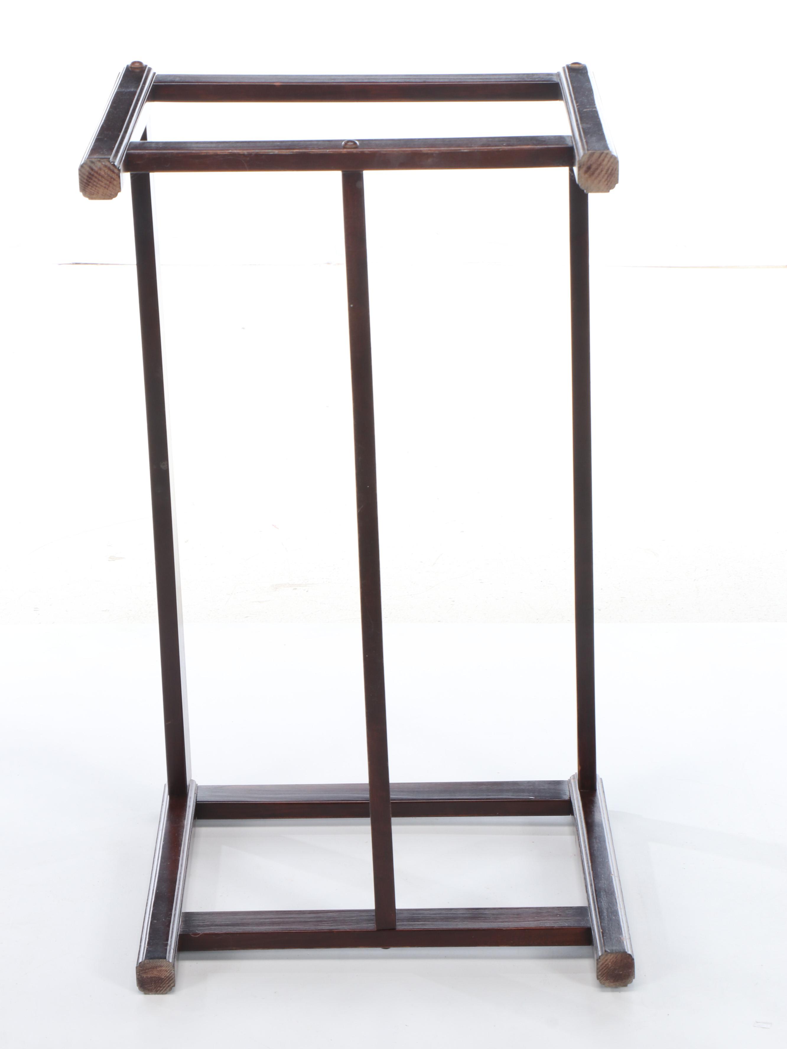 Mahogany Finish Butler's Tray Table, Late 20th Century