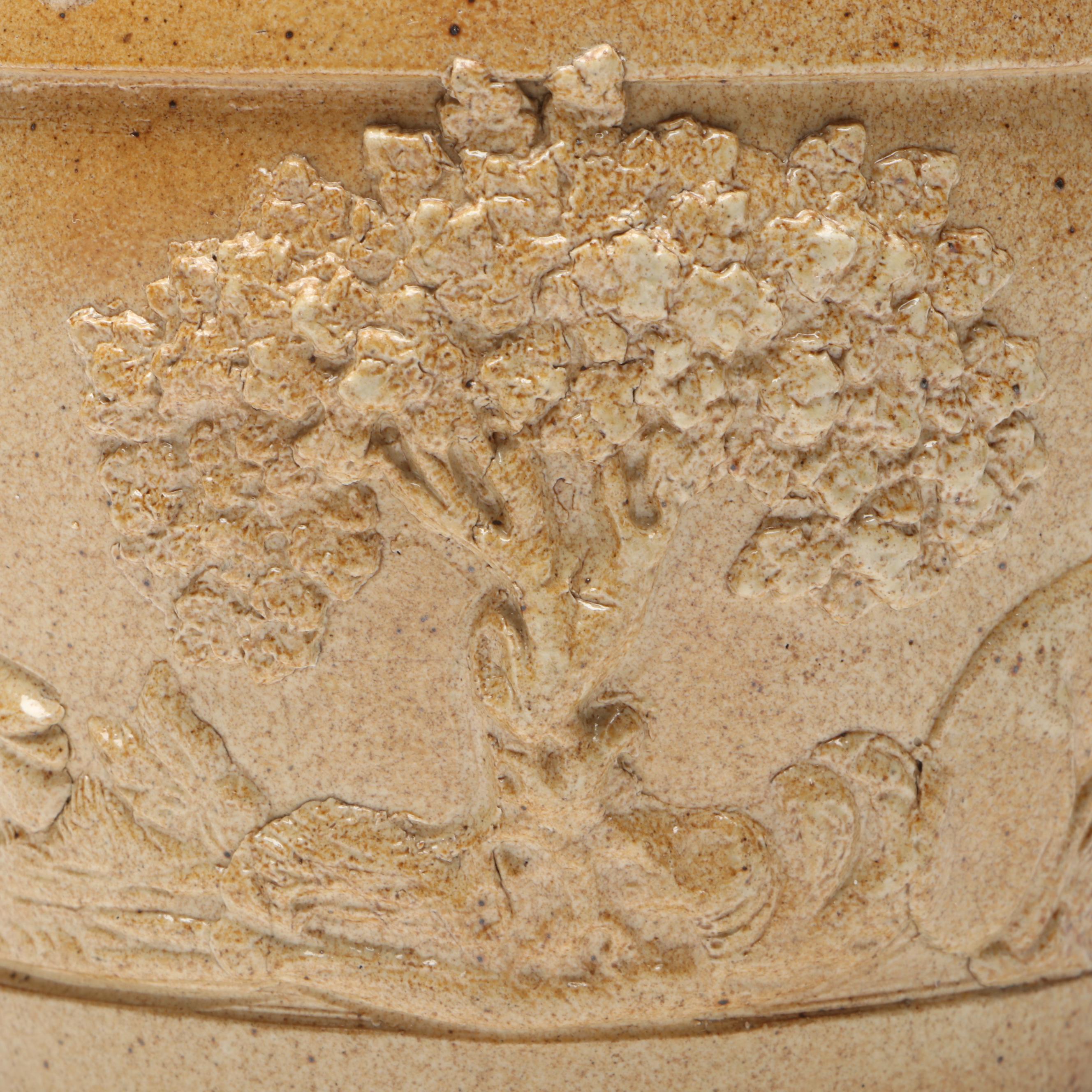 Salt Glazed Stoneware Pitcher