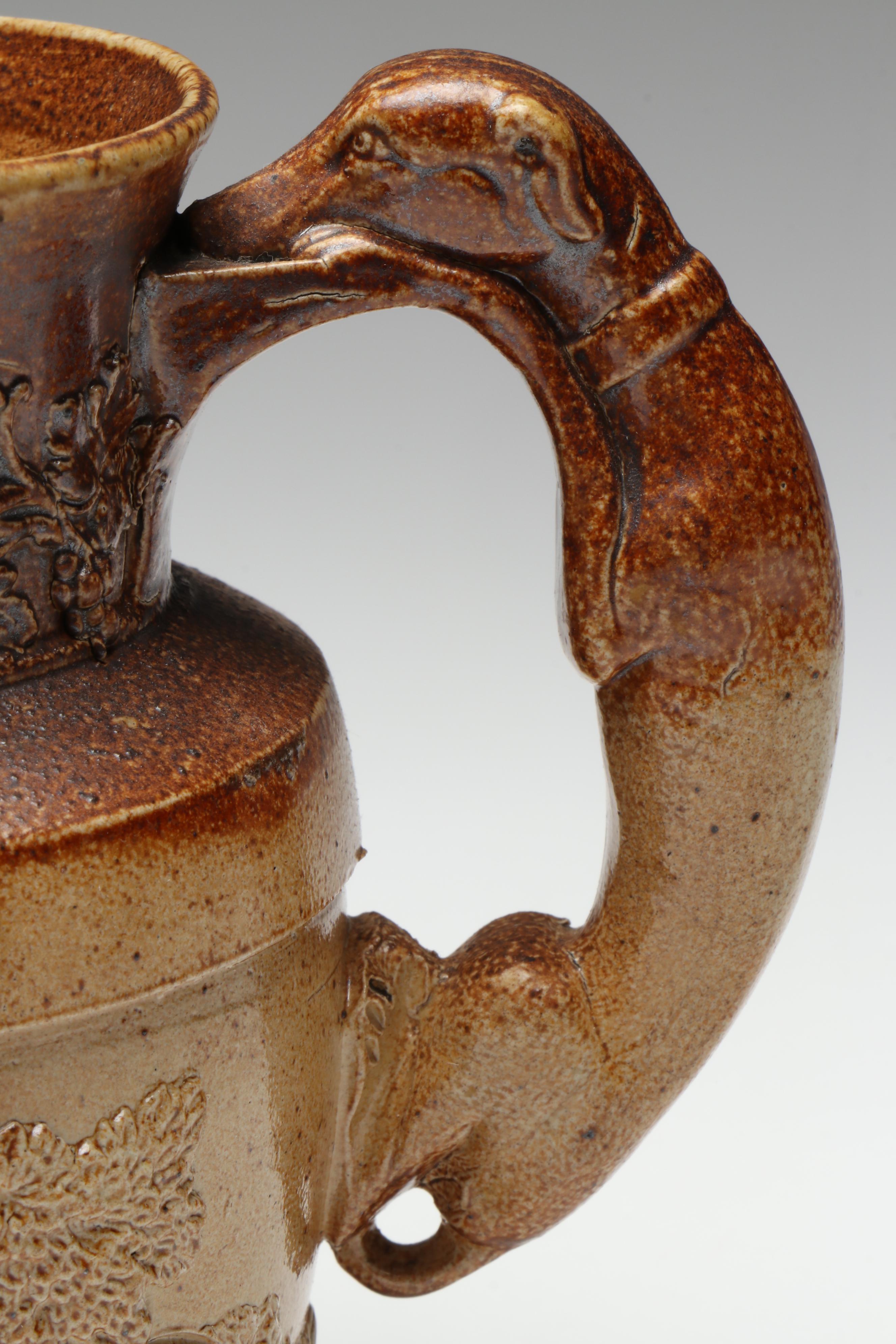 Salt Glazed Stoneware Pitcher