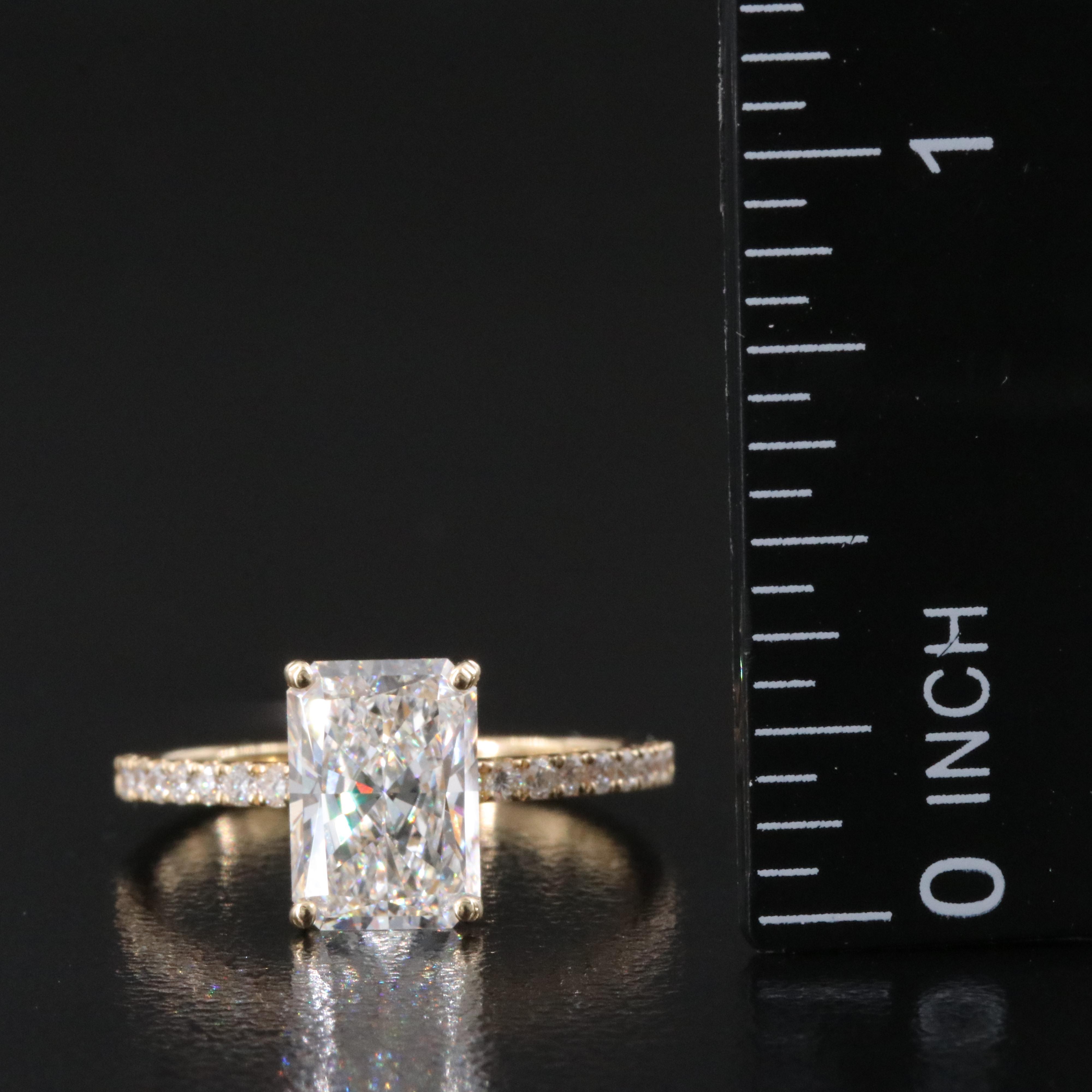 18K 2.23 CTW Lab Grown Diamond Ring with IGI Report