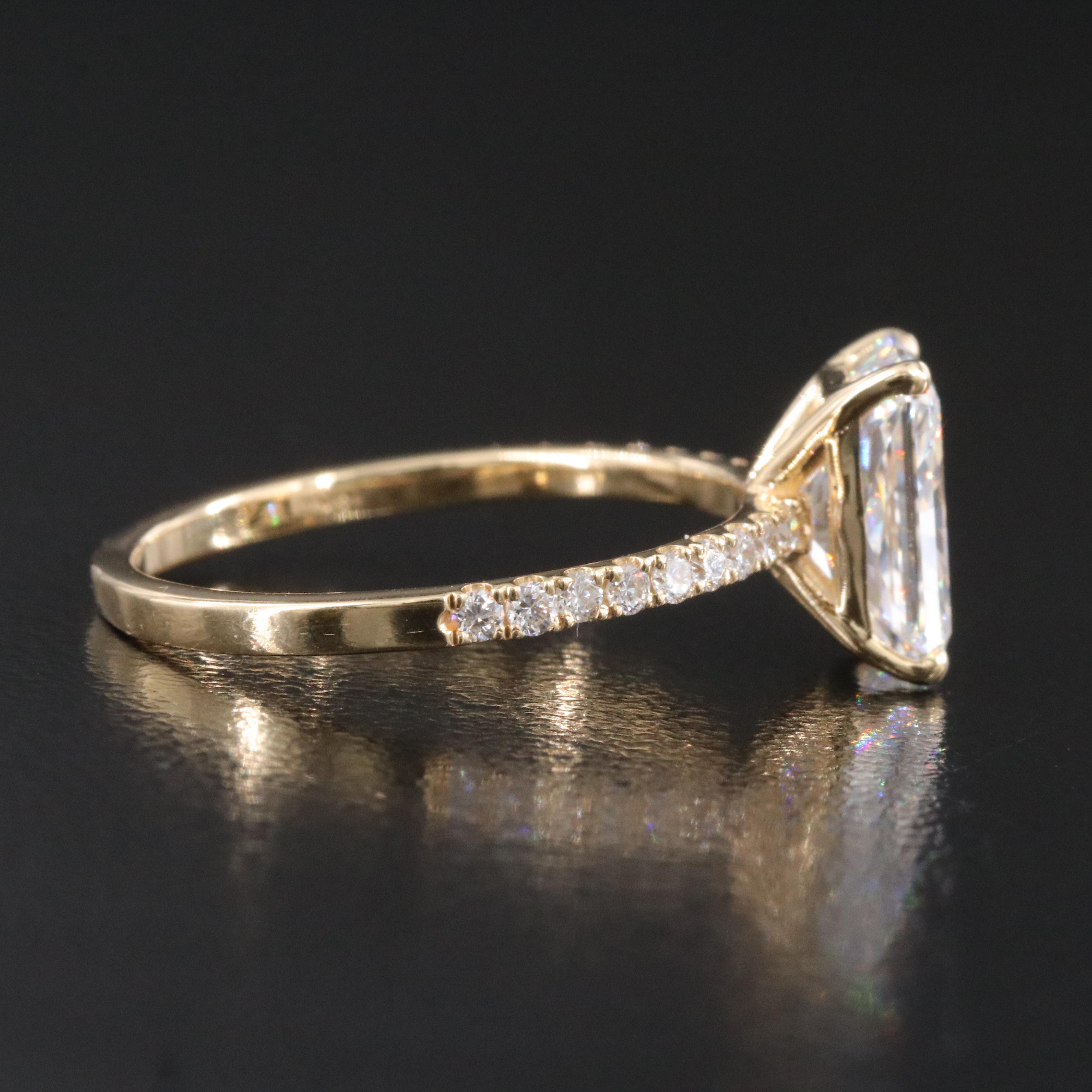 18K 2.23 CTW Lab Grown Diamond Ring with IGI Report