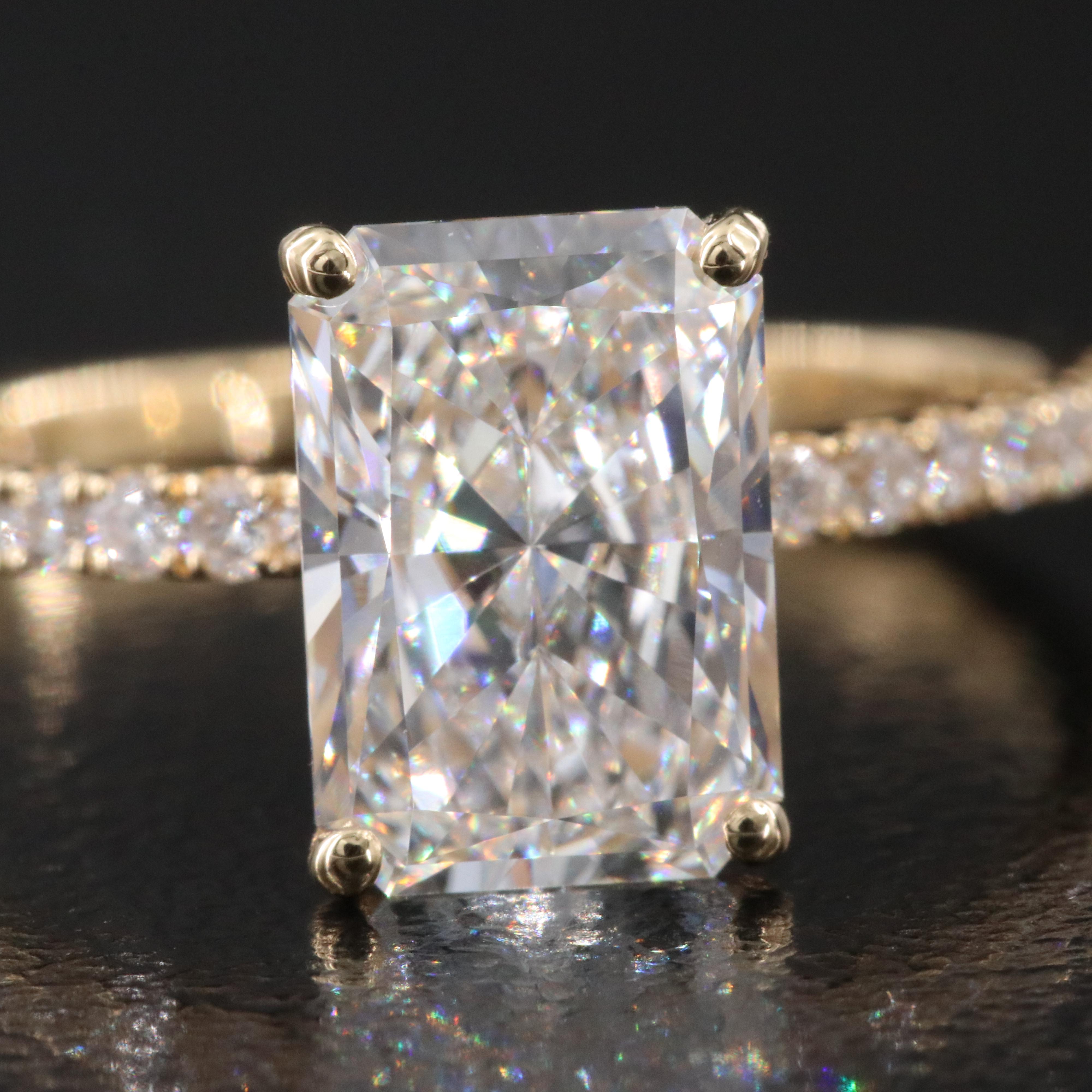 18K 2.23 CTW Lab Grown Diamond Ring with IGI Report