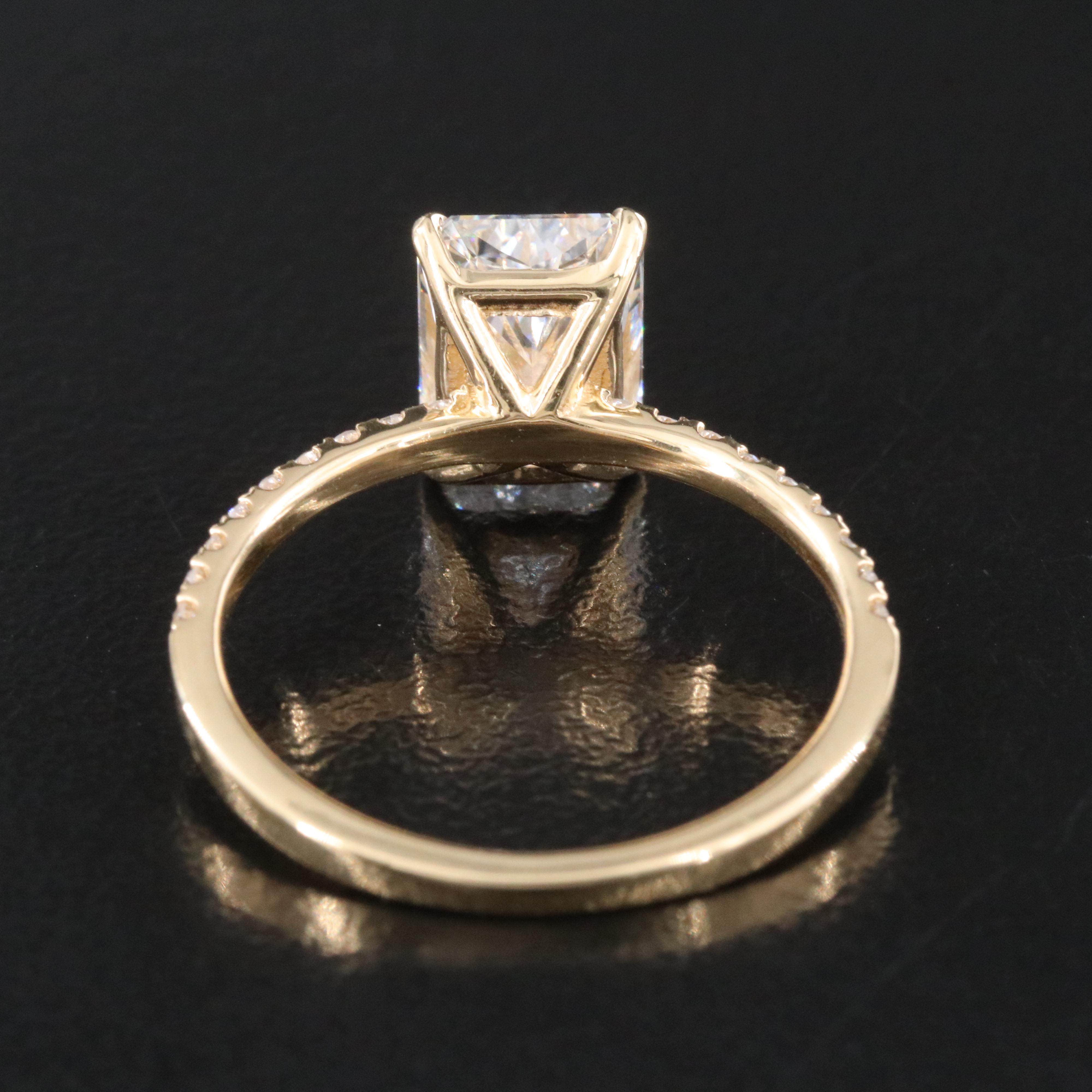 18K 2.23 CTW Lab Grown Diamond Ring with IGI Report