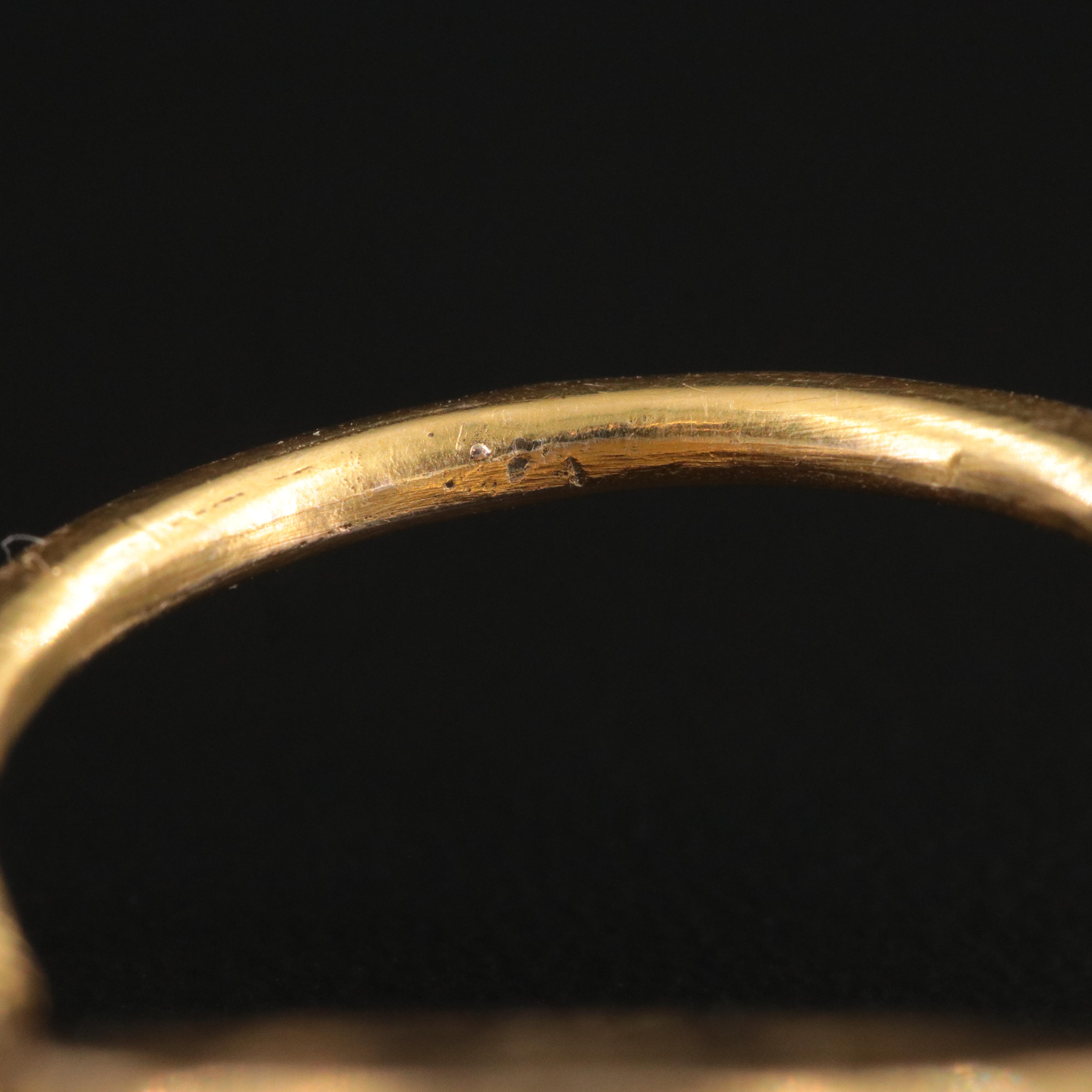 Egyptian Revival 10K Scarab Flip Ring