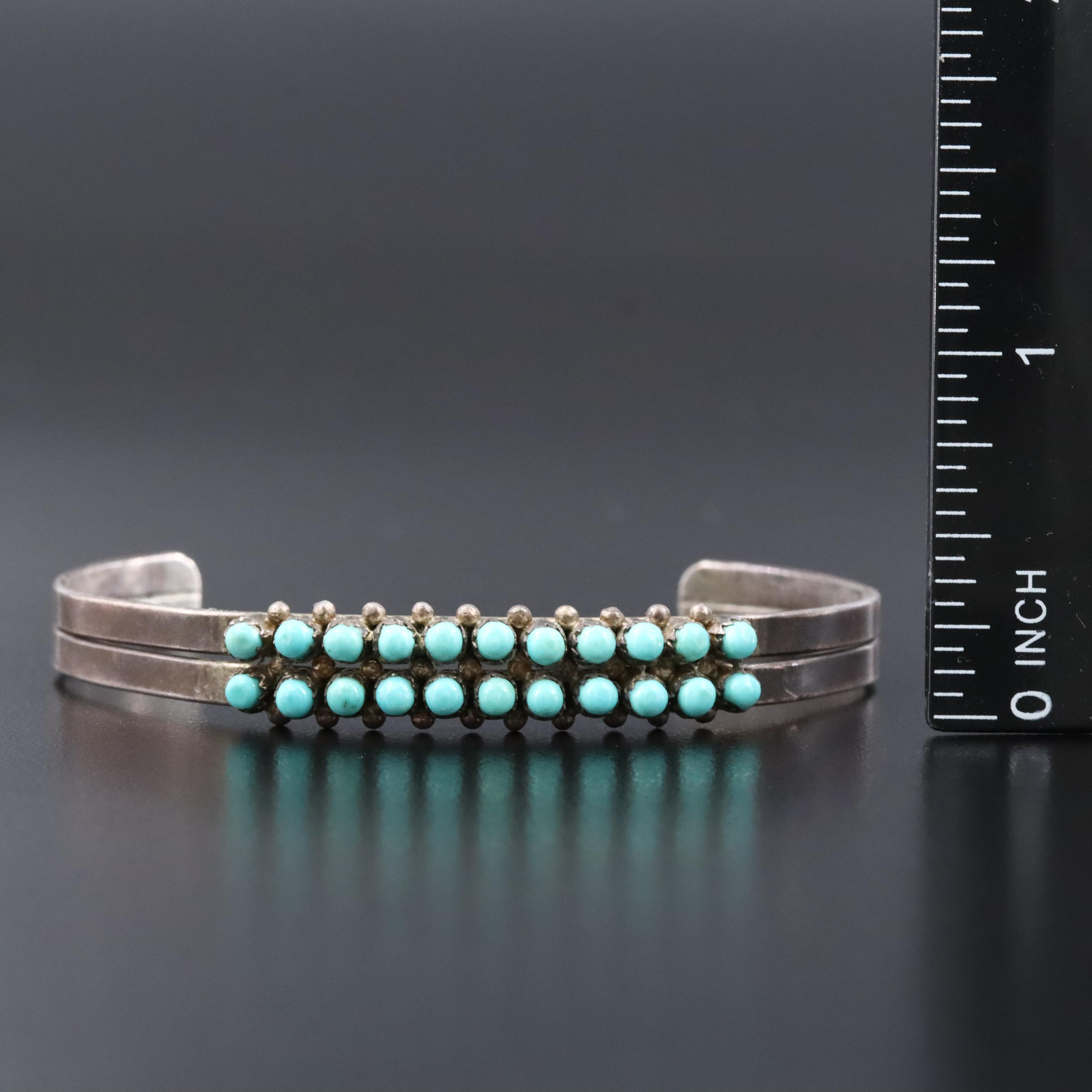 Sterling Double Row Cuff & Landscape Jasper Featured in Jewelry Assortment