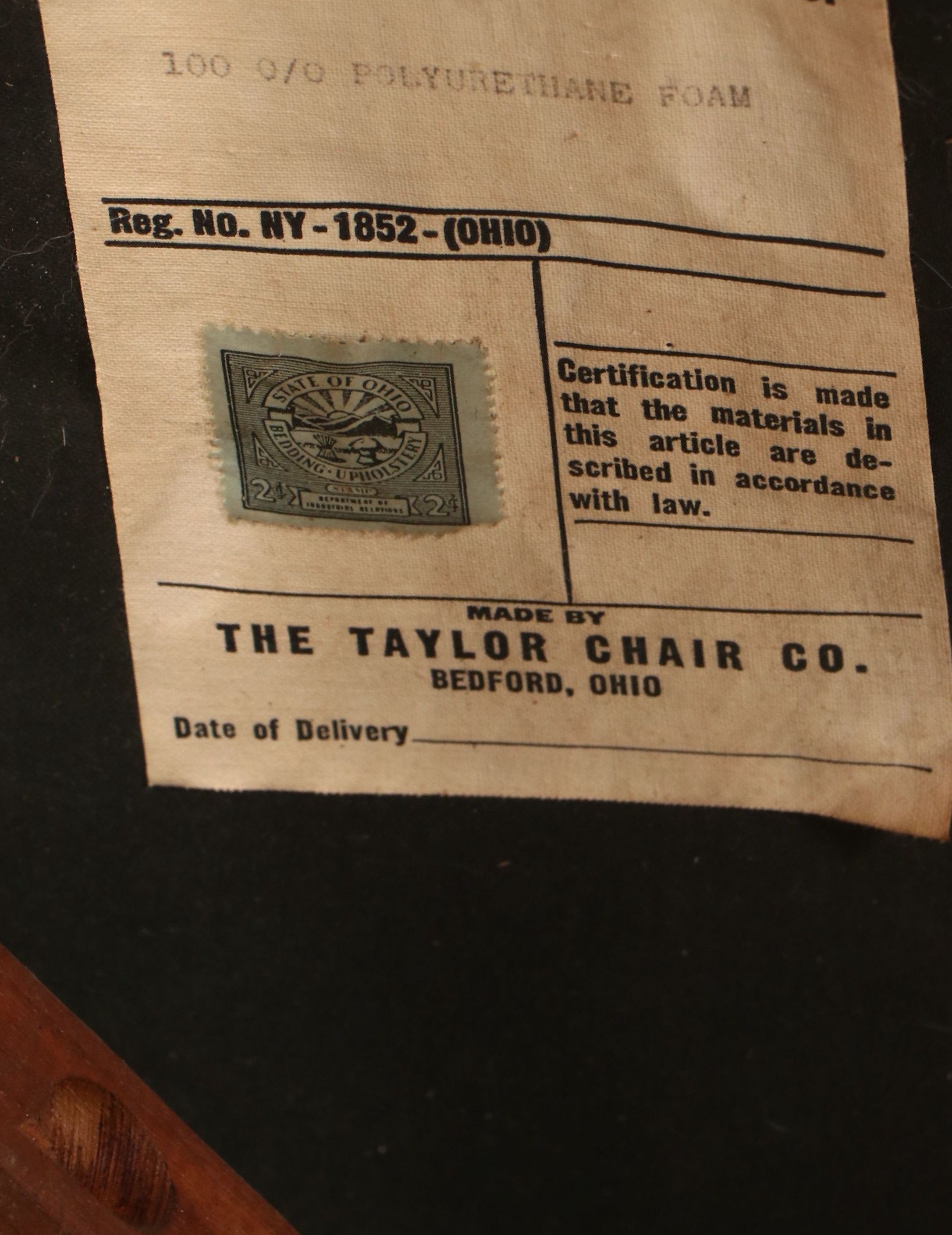 The Taylor Chair Co. Mid Century Modern Walnut Sectional