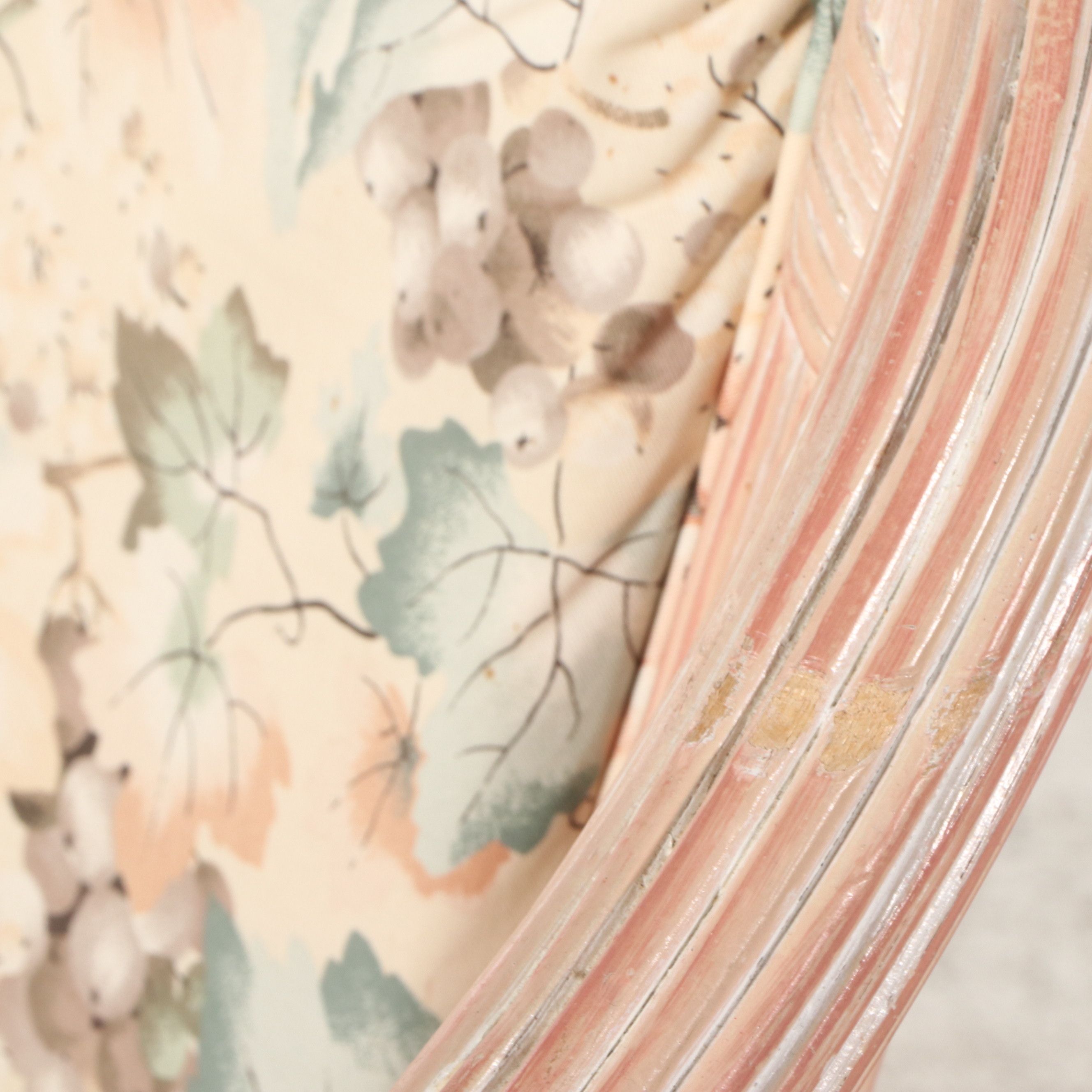 Set of Five Palm Beach Regency Style Faux Reed Dining Chairs