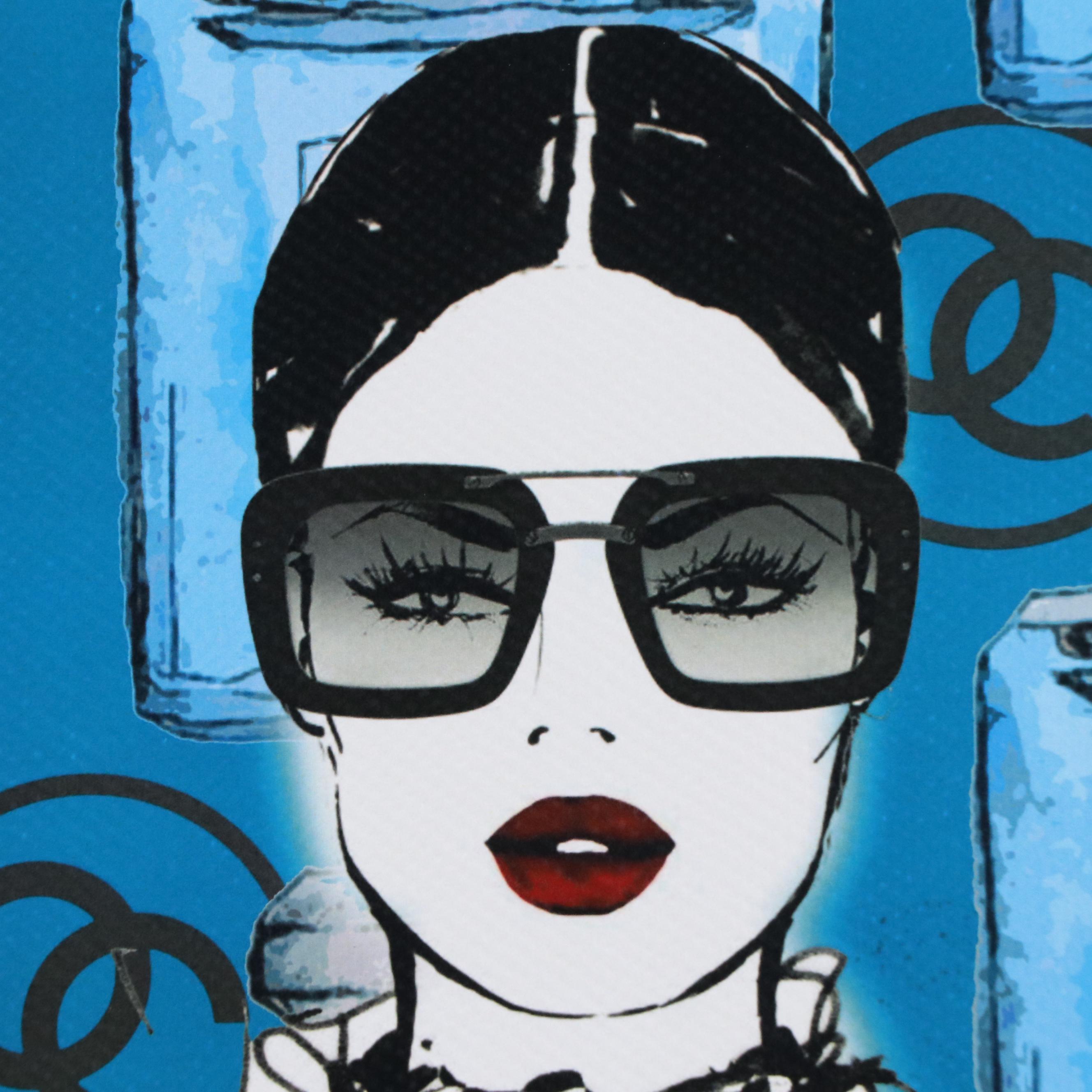 Death NYC Pop Art Digital Graphic Print Homage Chanel No.5 x Prada