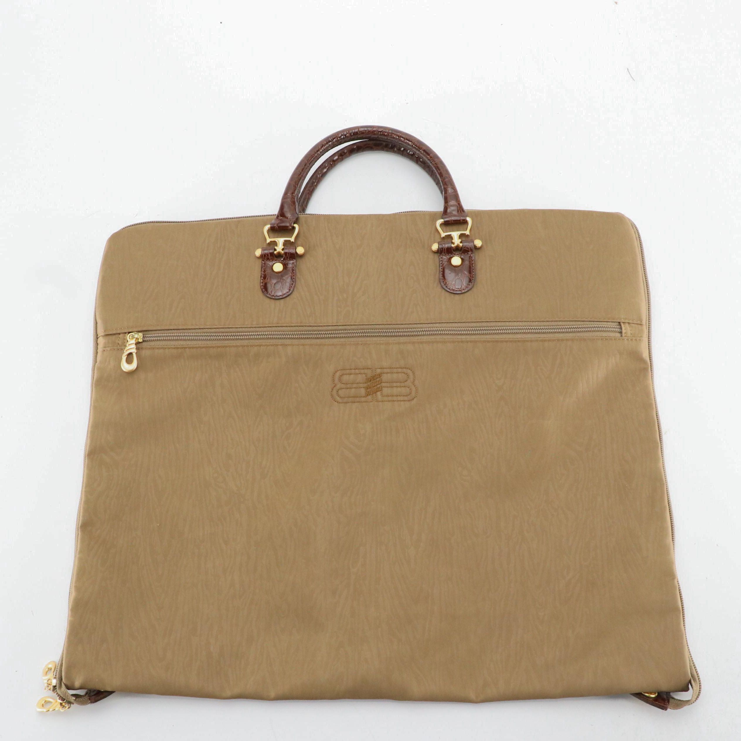 Balenciaga Travel Hanging Garment Bag in Nylon with Faux Leather Trim