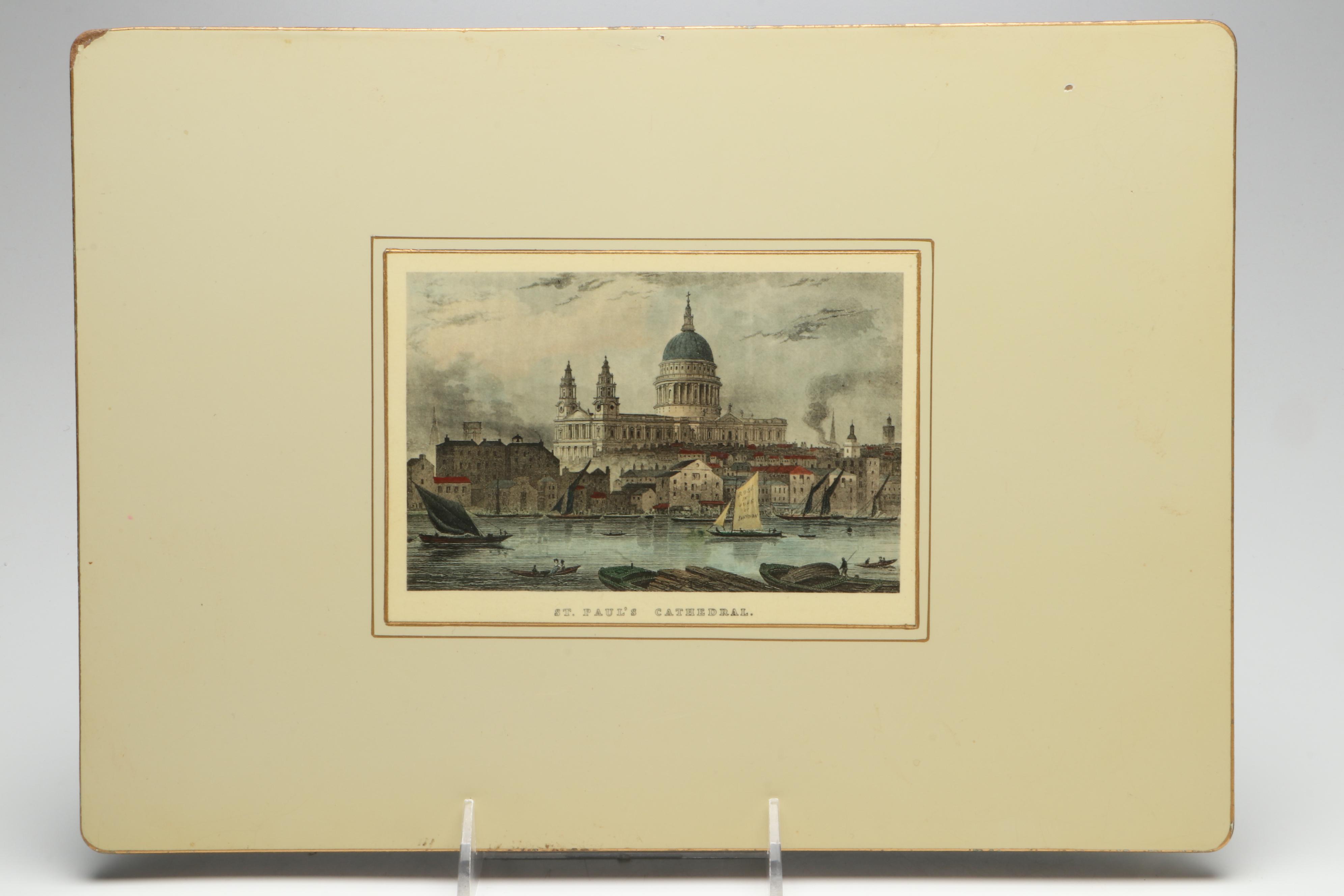 Lady Clare London Scenes Placemats with Royal Doulton Porcelain Plate