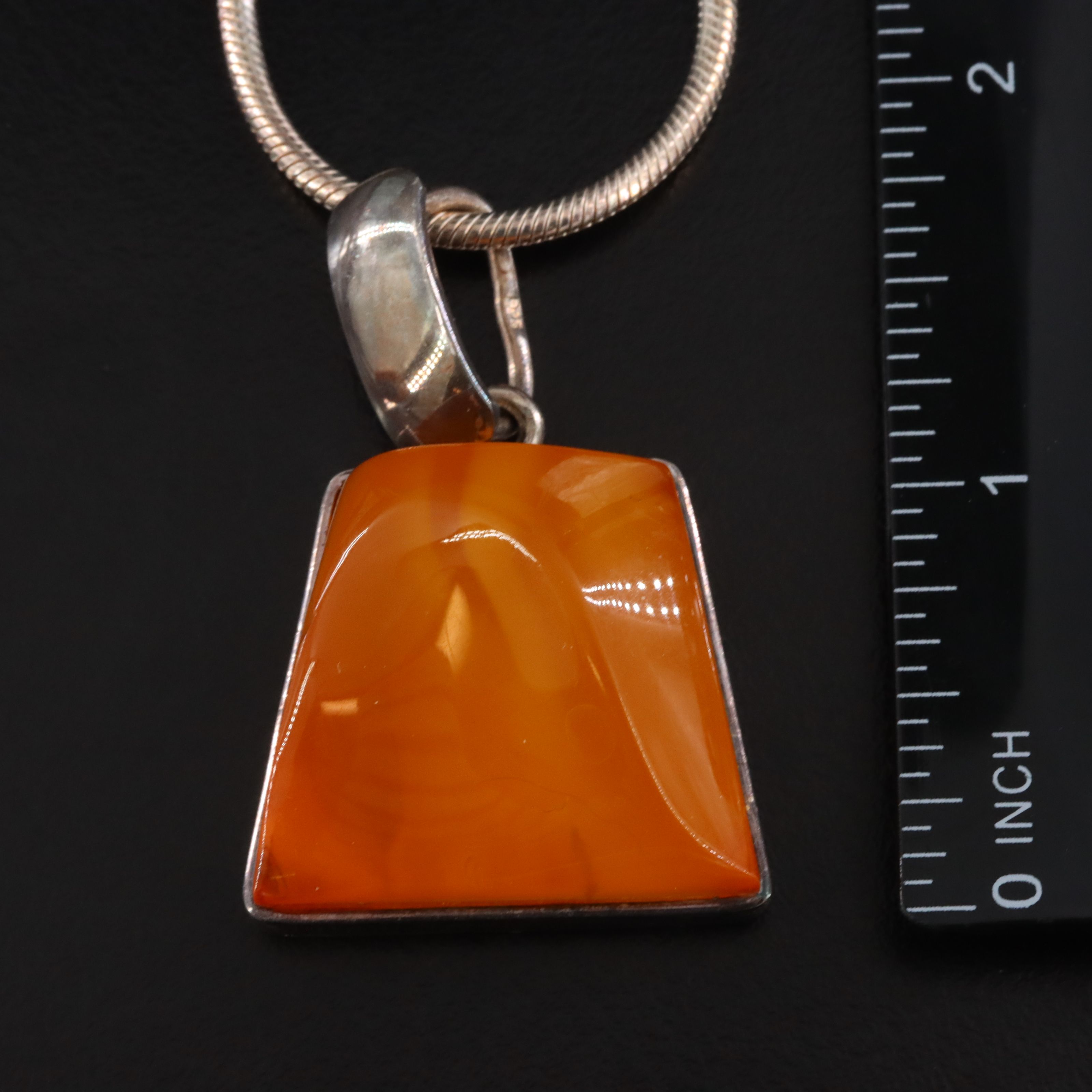 Sterling Jewelry Including Amber, Amethyst and Butterscotch Bakelite