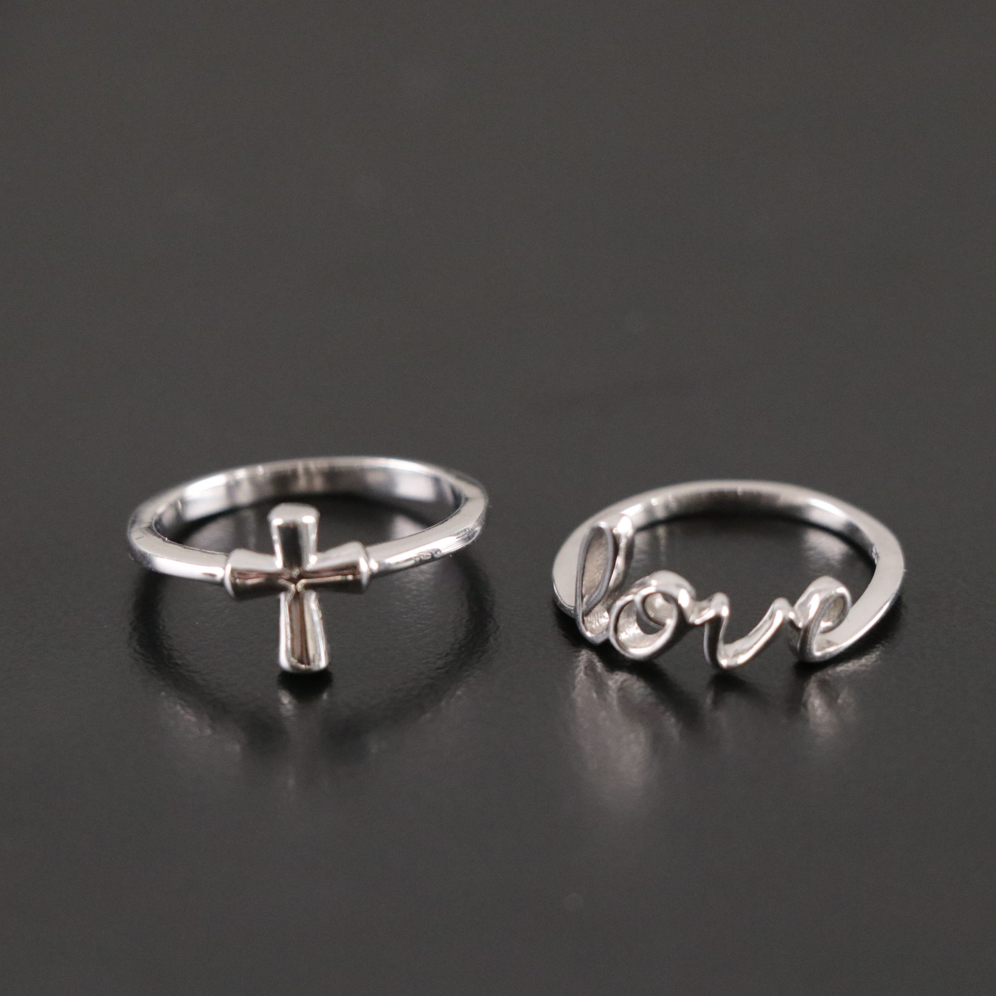 14 Assorted Sterling Silver Rings, Necklaces and Earrings