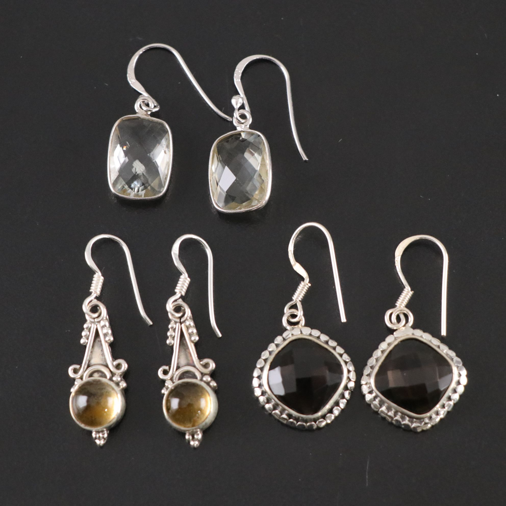 14 Assorted Sterling Silver Rings, Necklaces and Earrings